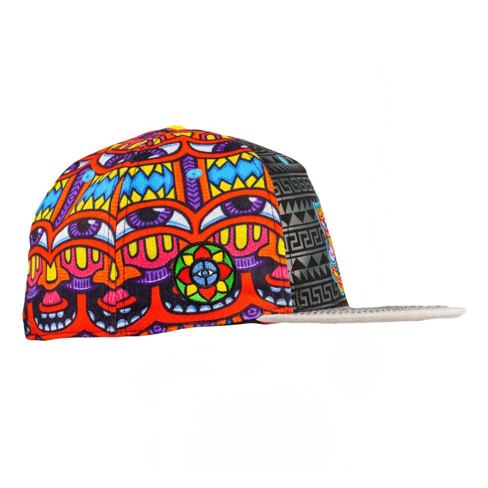 Chris Dyer Harmoneyes Red Pattern Fitted Hat: Multi / Fitted / 7