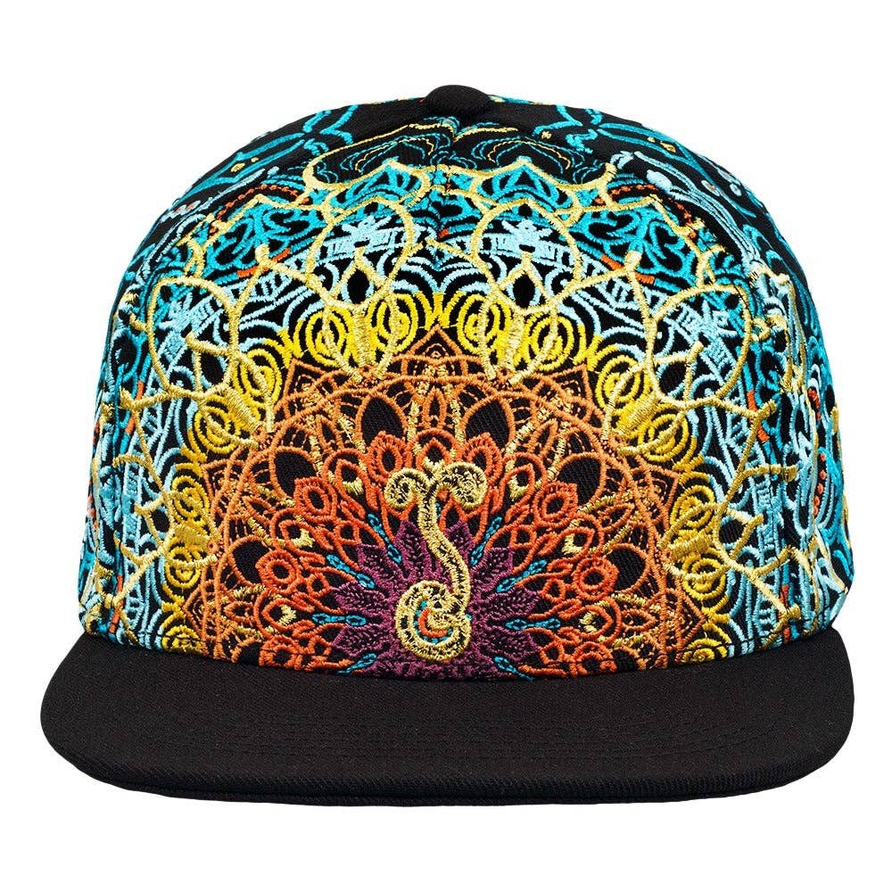 G Sprout Mandala Fitted Hat: Multi / Fitted / 7 3/8
