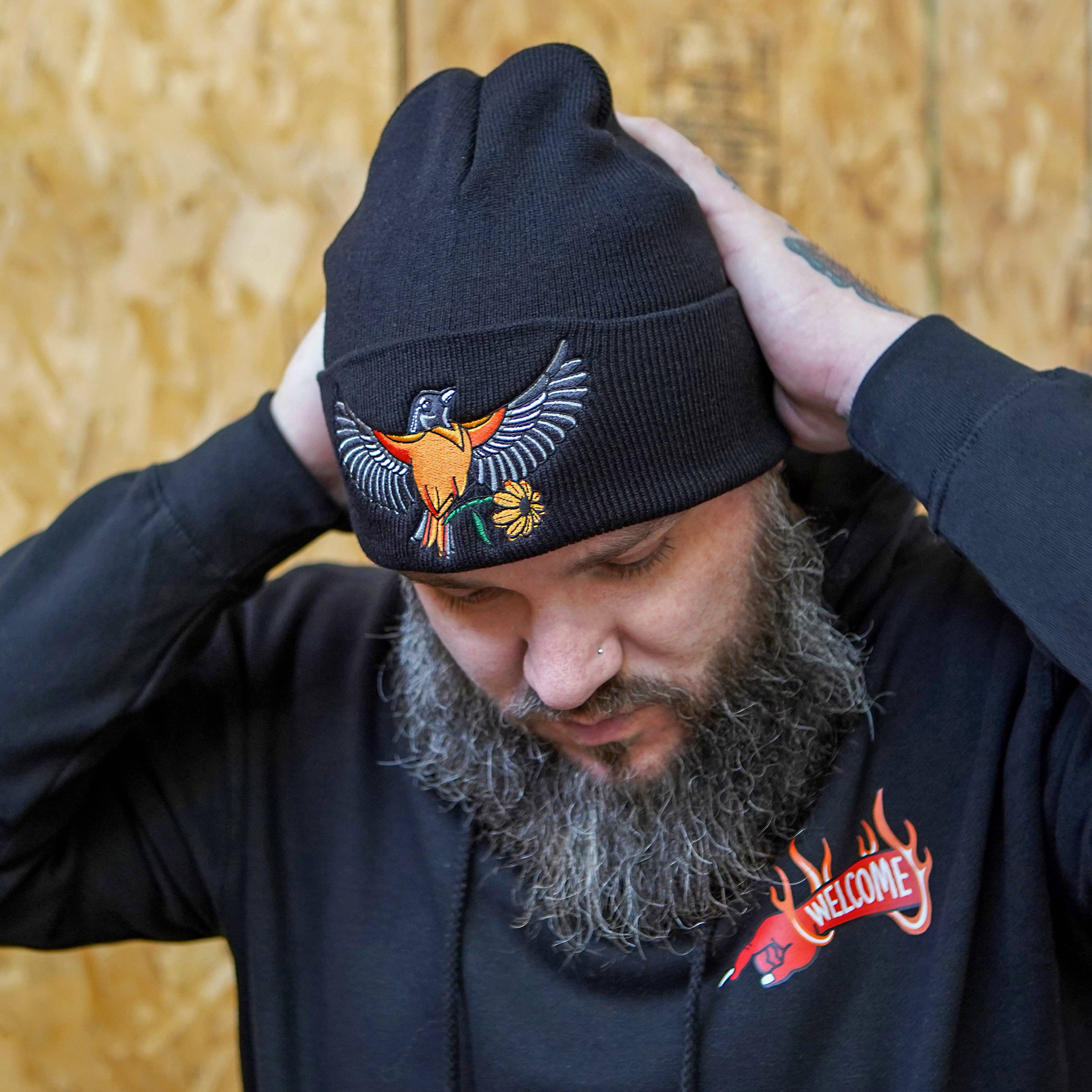 Oriole Beanie: Black