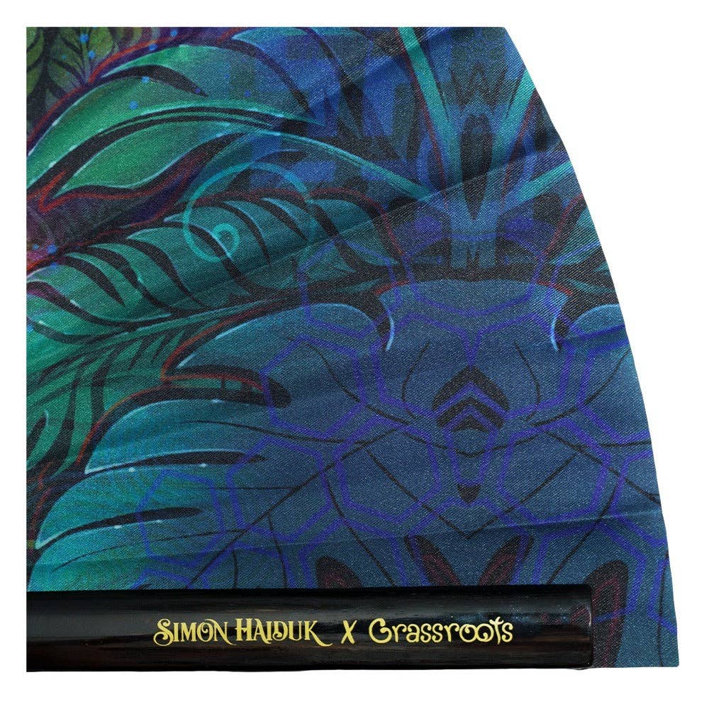 Simon Haiduk Tiger Glowm Hand Fan: Multi / Hand Fan / N/A