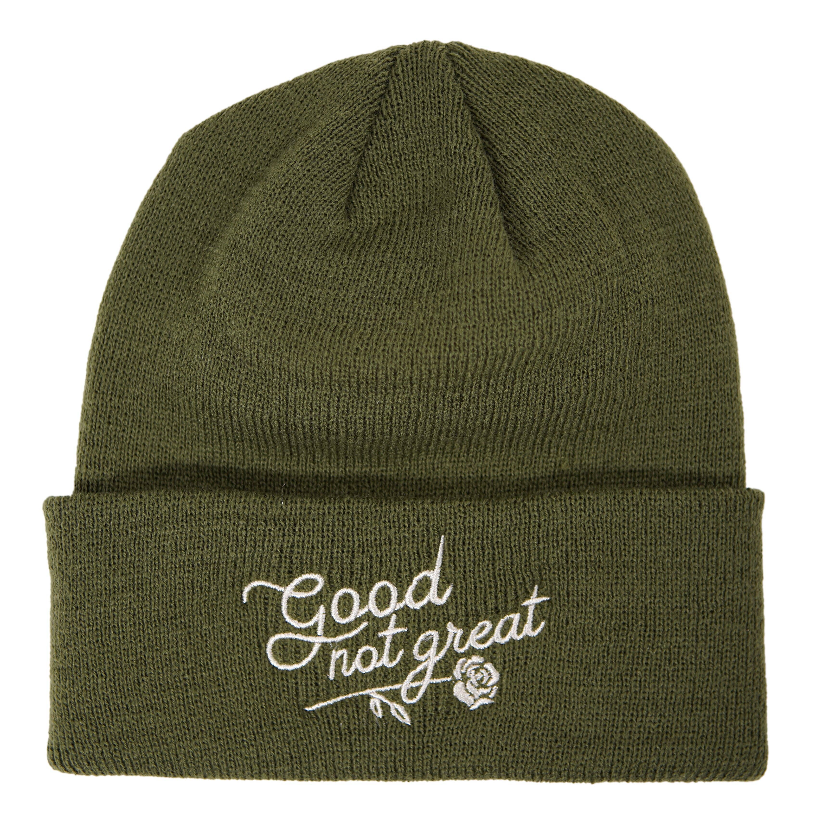 Good Not Great Beanie: Olive