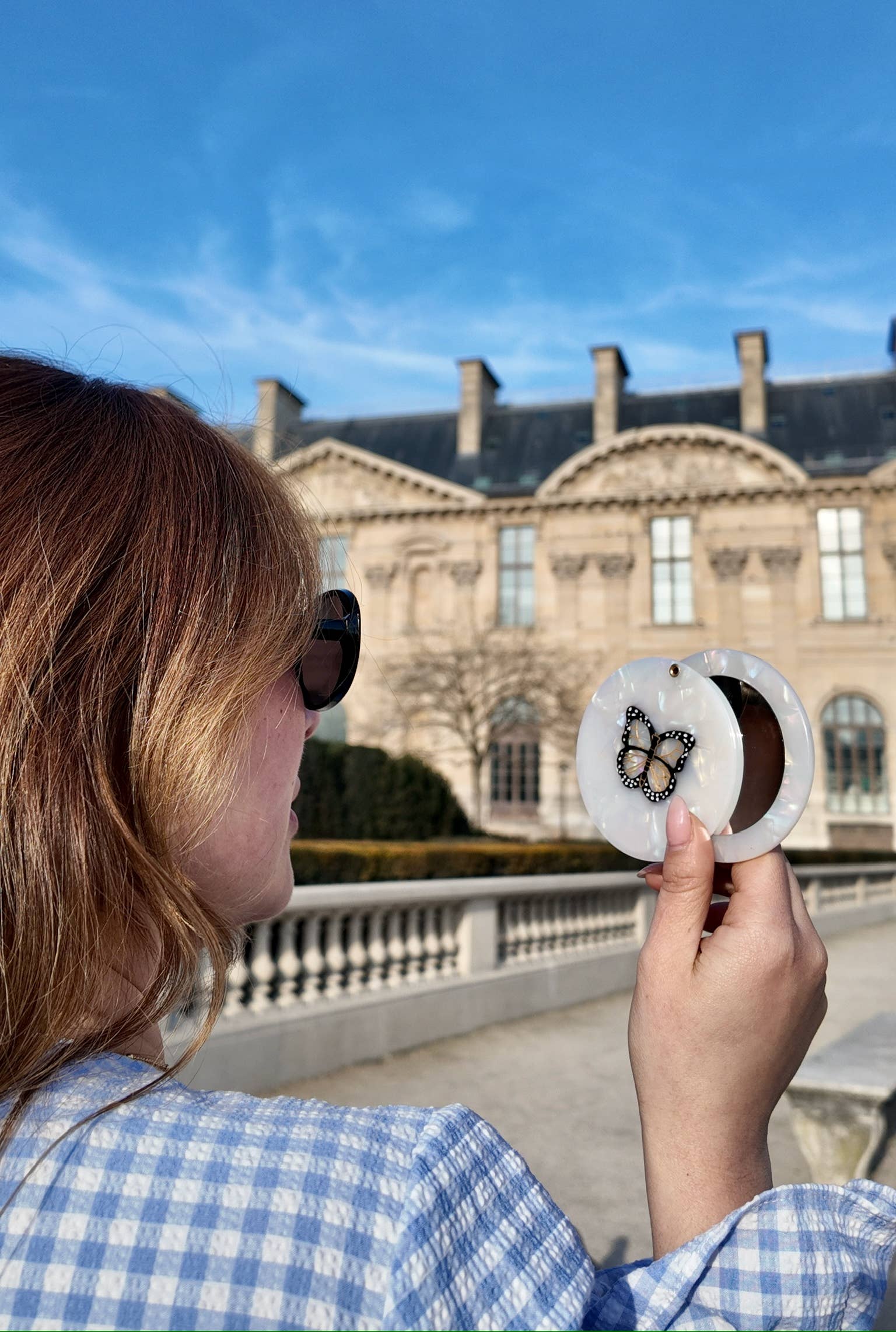 Hand-painted Butterfly Compact Mirror Limited Edition