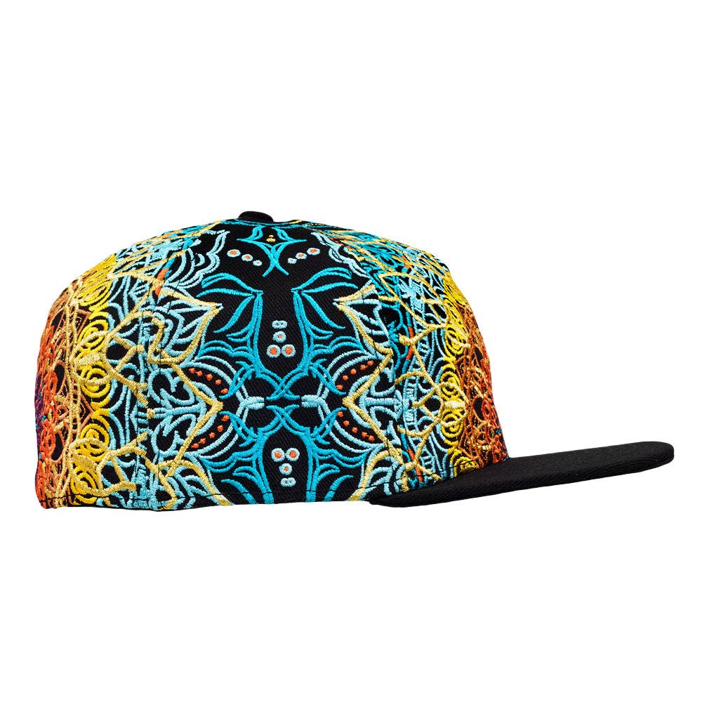 G Sprout Mandala Fitted Hat: Multi / Fitted / 7 3/8
