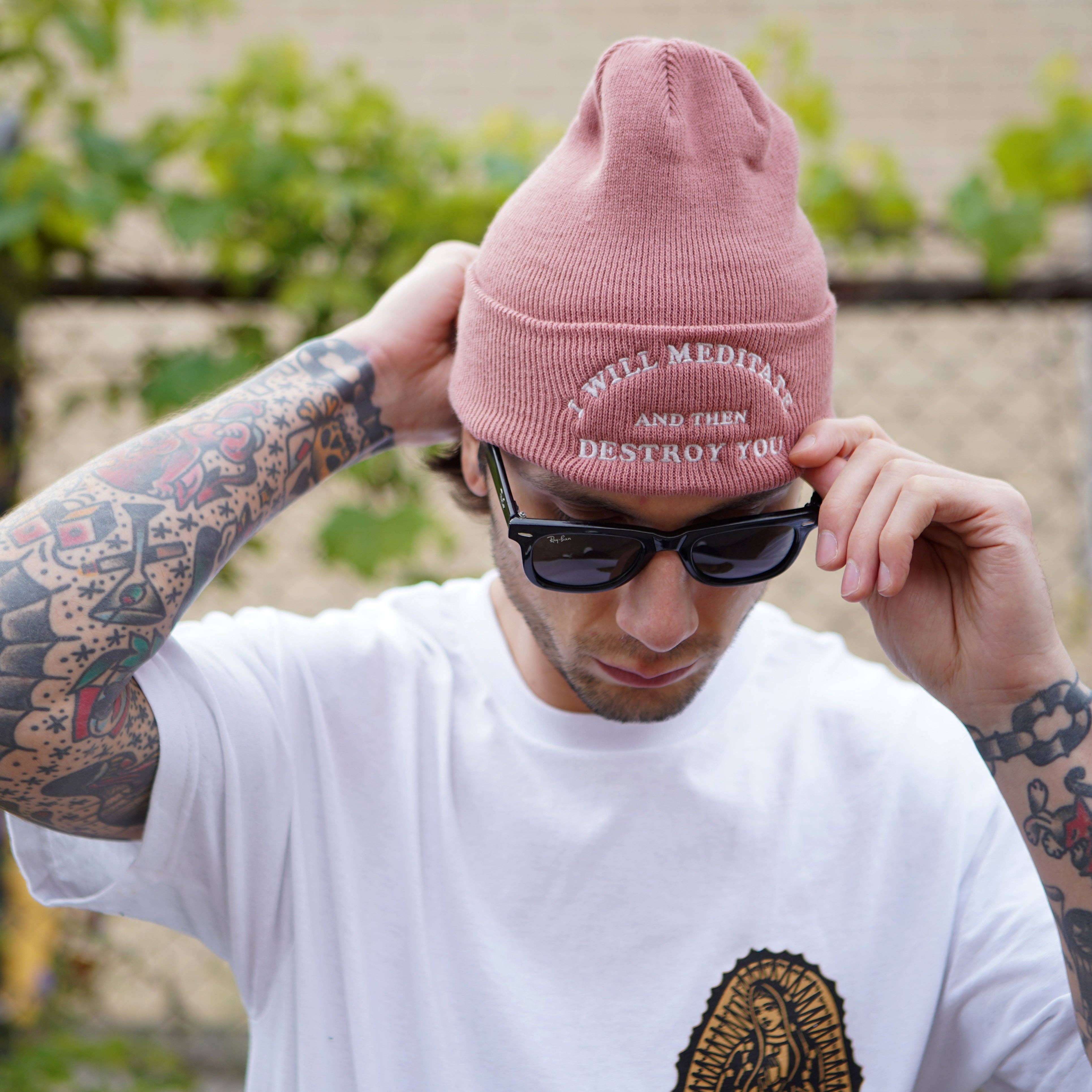 Yoga Flame Beanie: Bone