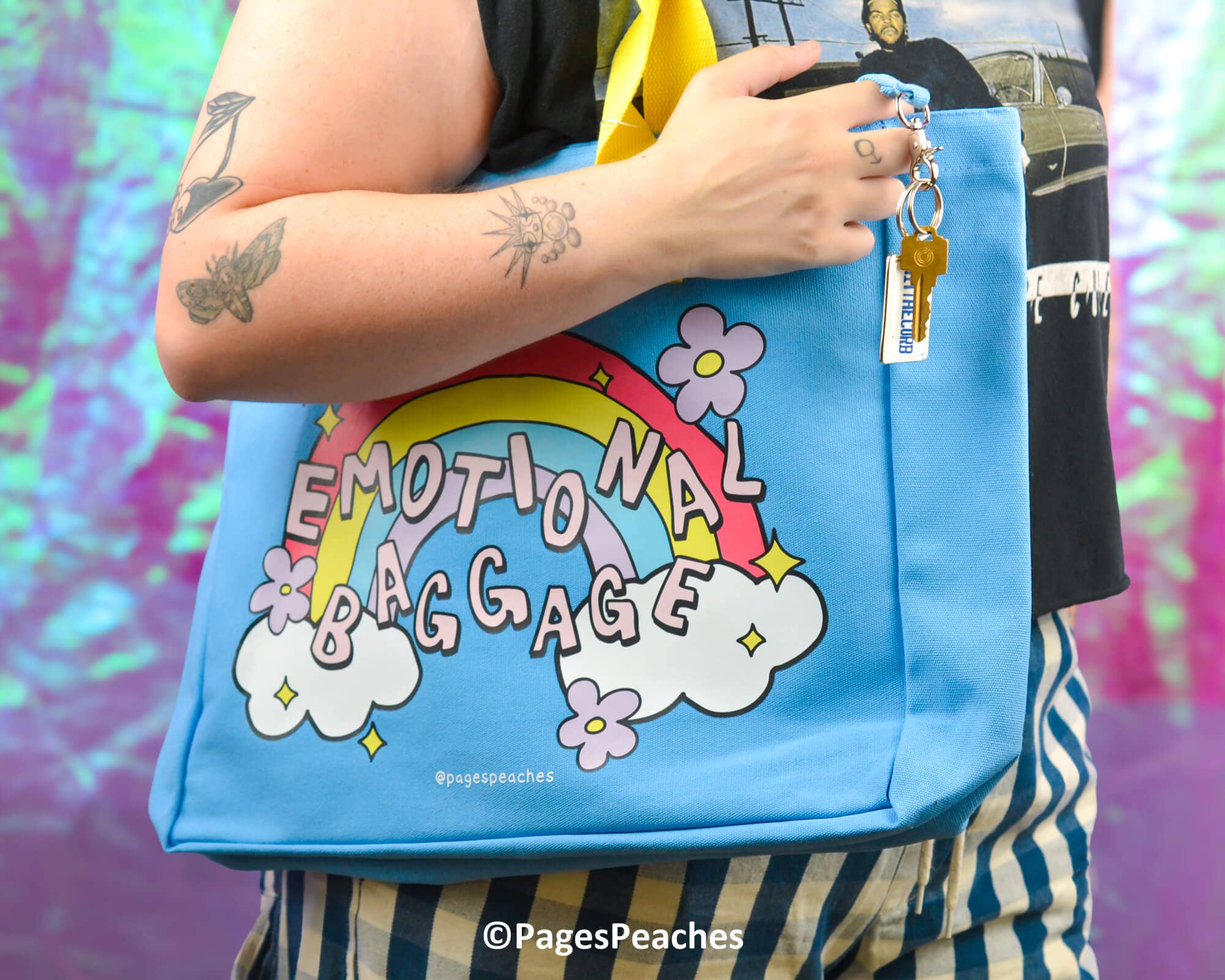 Emotional Baggage Tote Bag -Laptop & Bottle Pocket