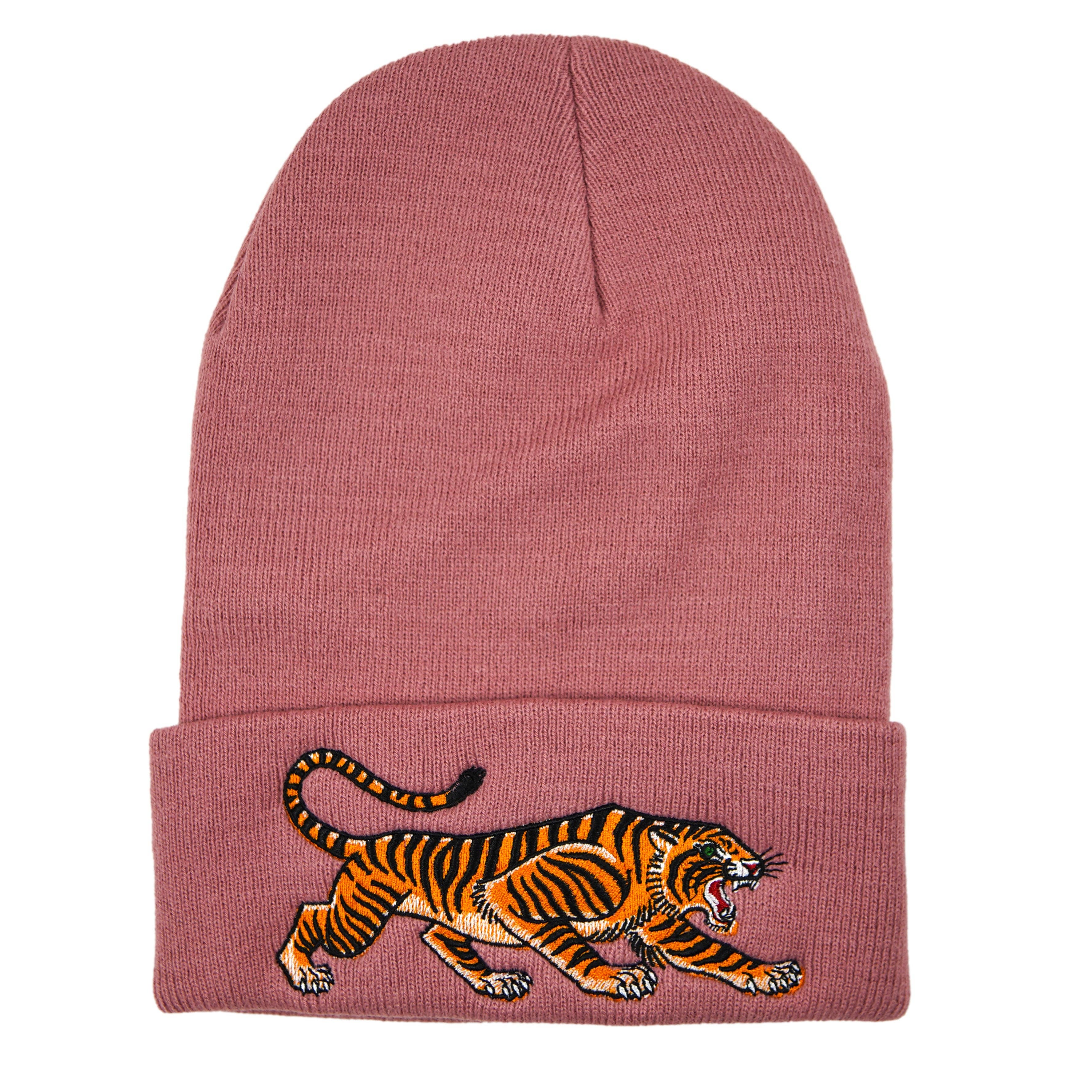Tiger Beanie: Olive