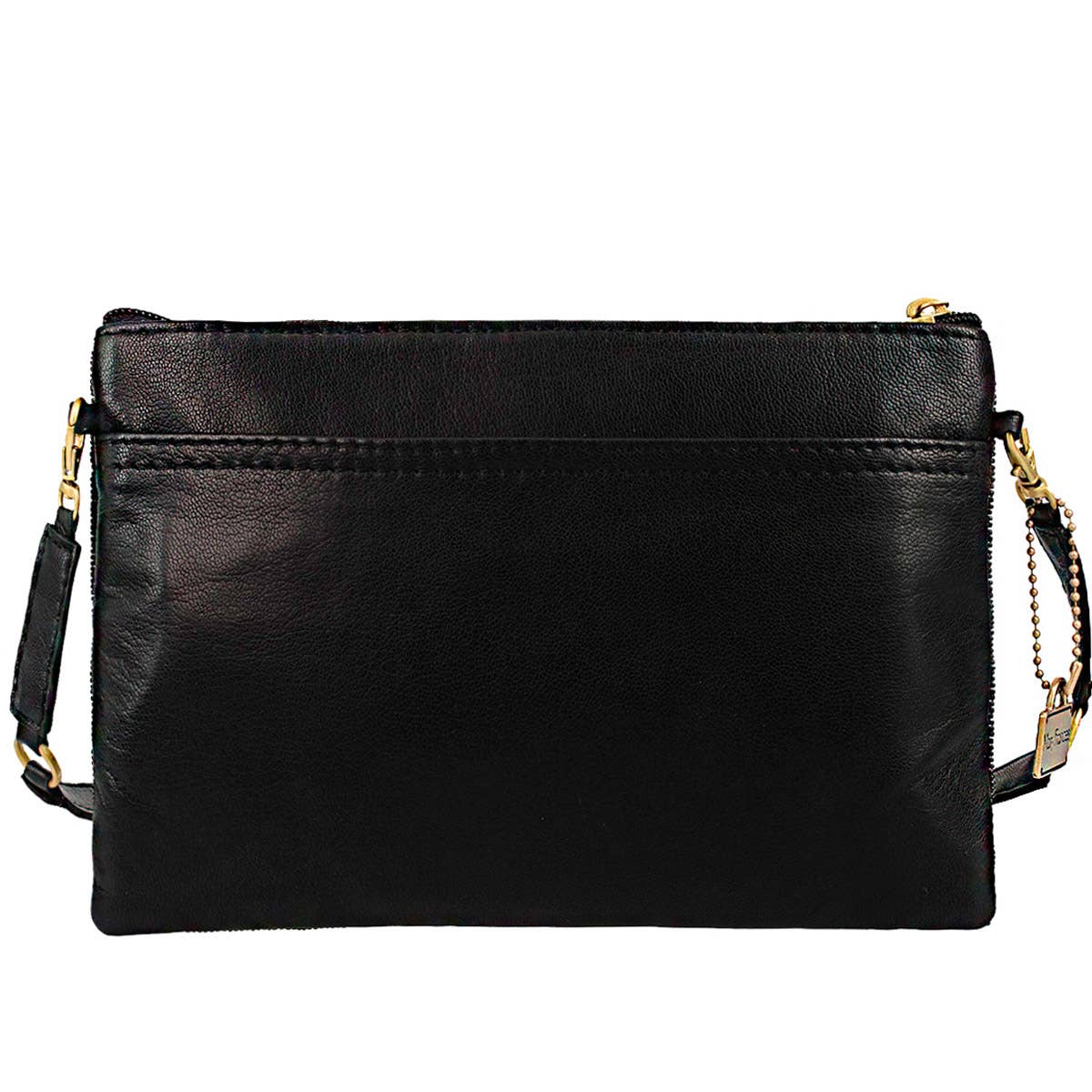 High Stakes Black and Gold Spade Beaded Crossbody
