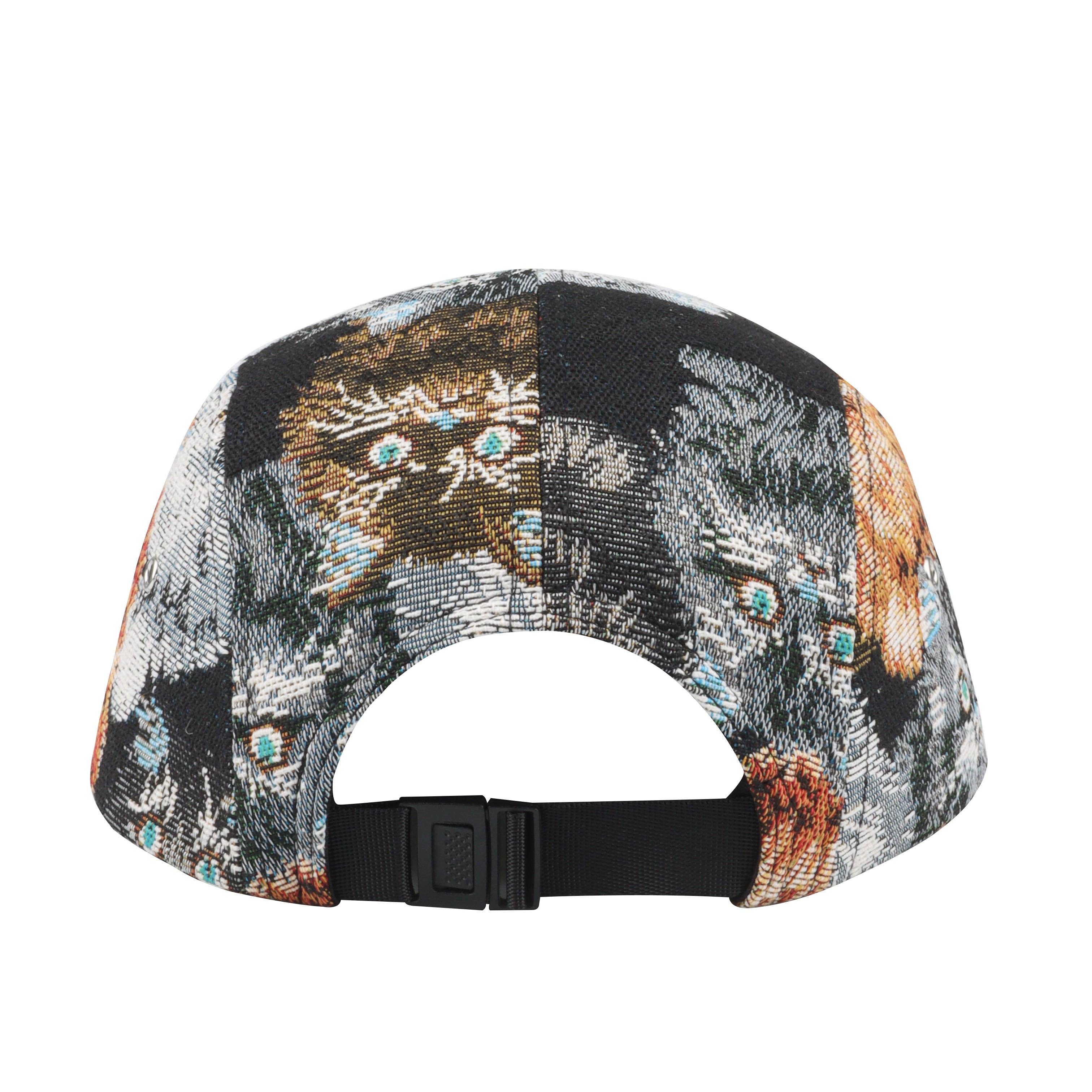 HatPhile Unique Cat Jacquard 5-Panel Hat – Playful & Premium Designs: Beige L