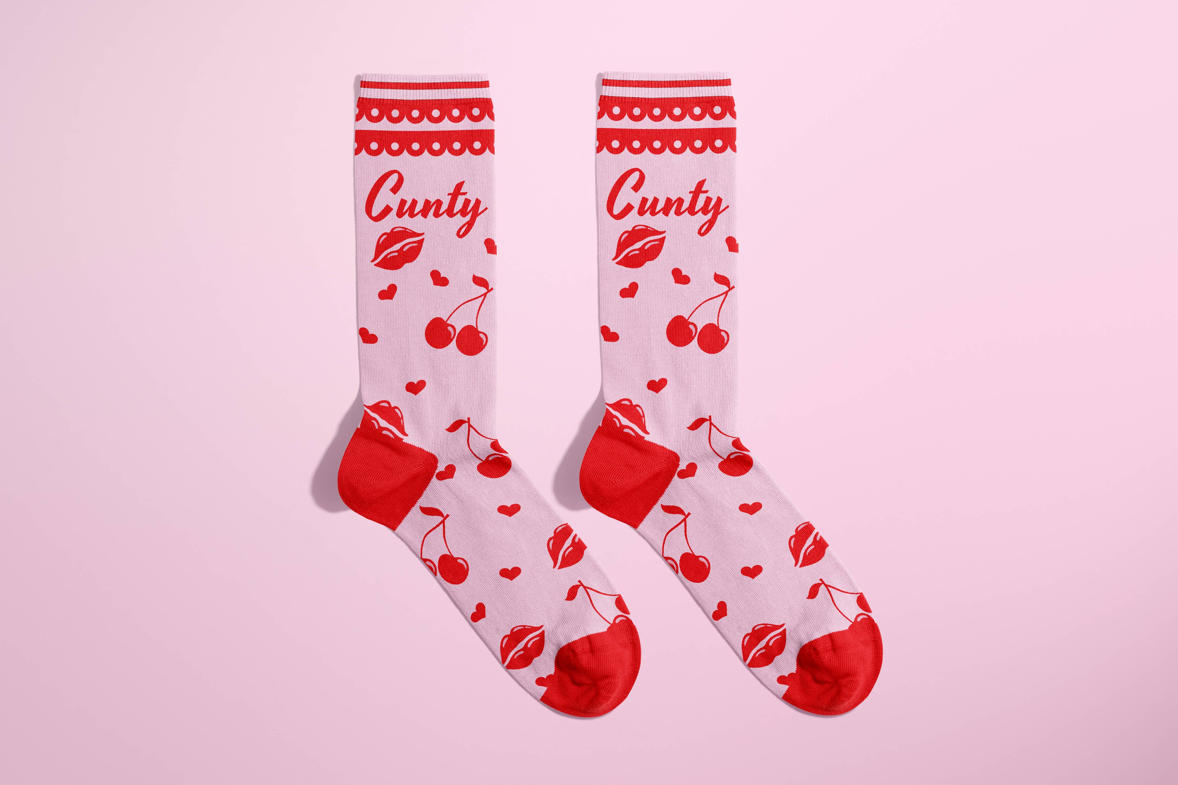 Cunty Socks (novelty socks, funny socks, gifts)