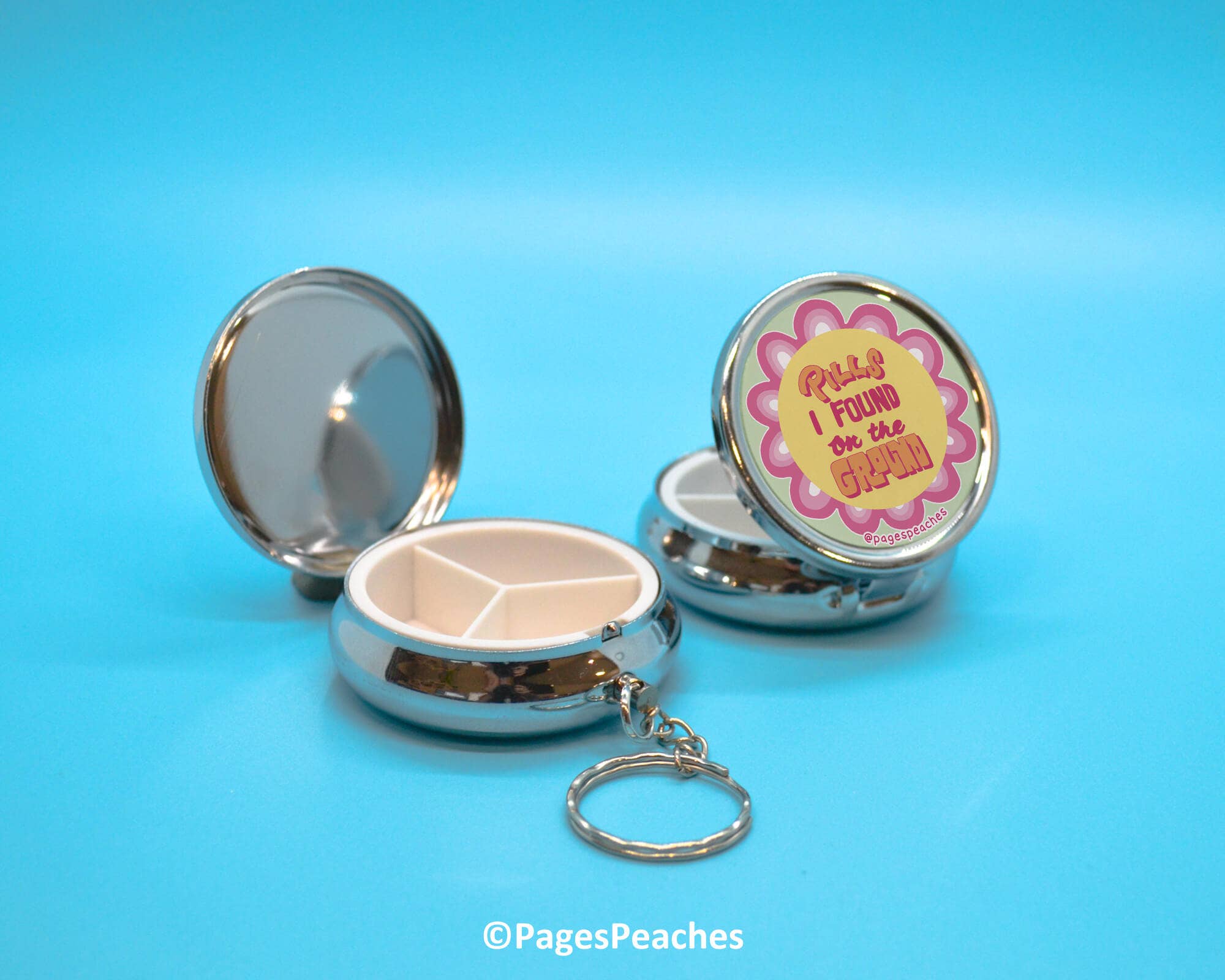 Found Pill Case With 3-Way Organizer
