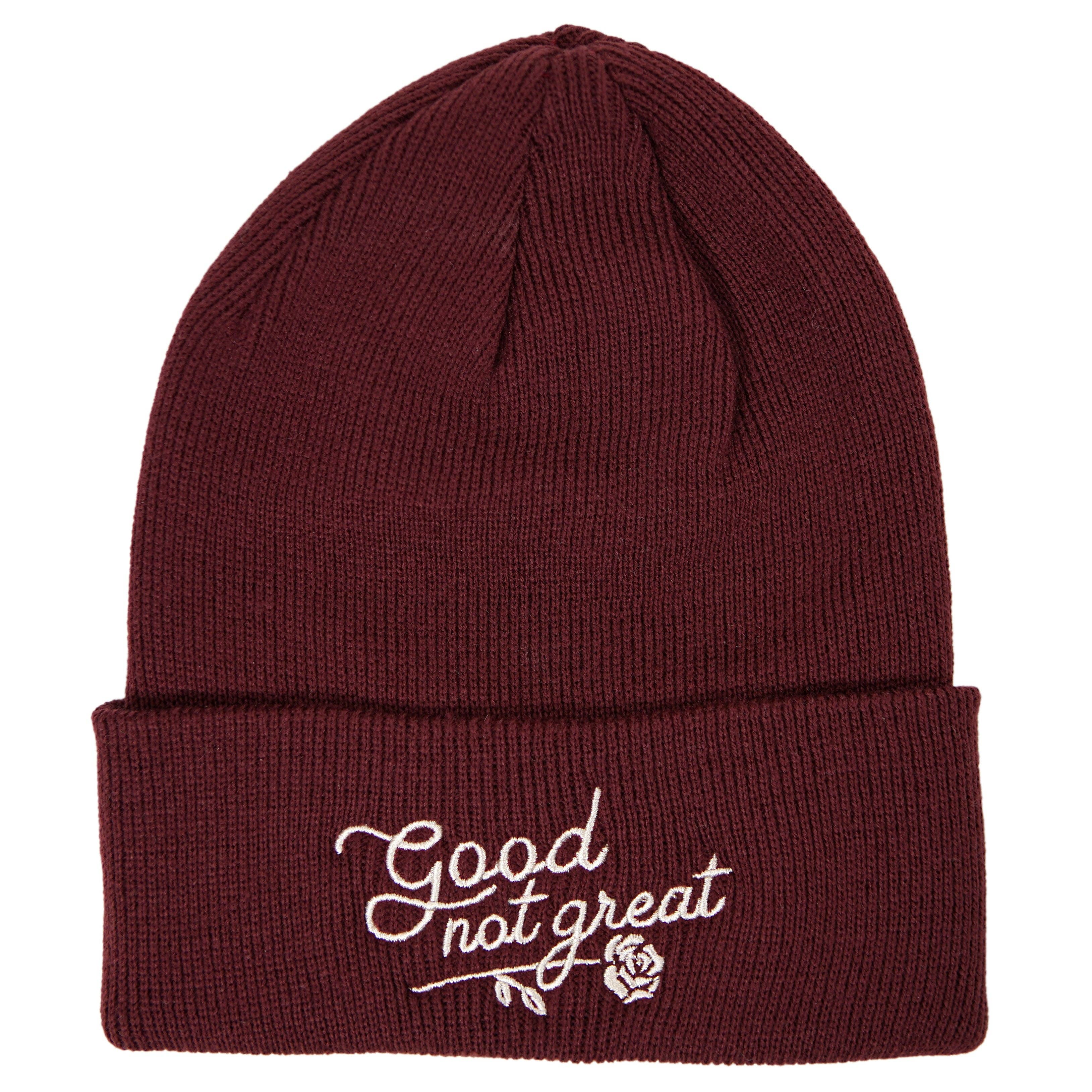 Good Not Great Beanie: Burgundy