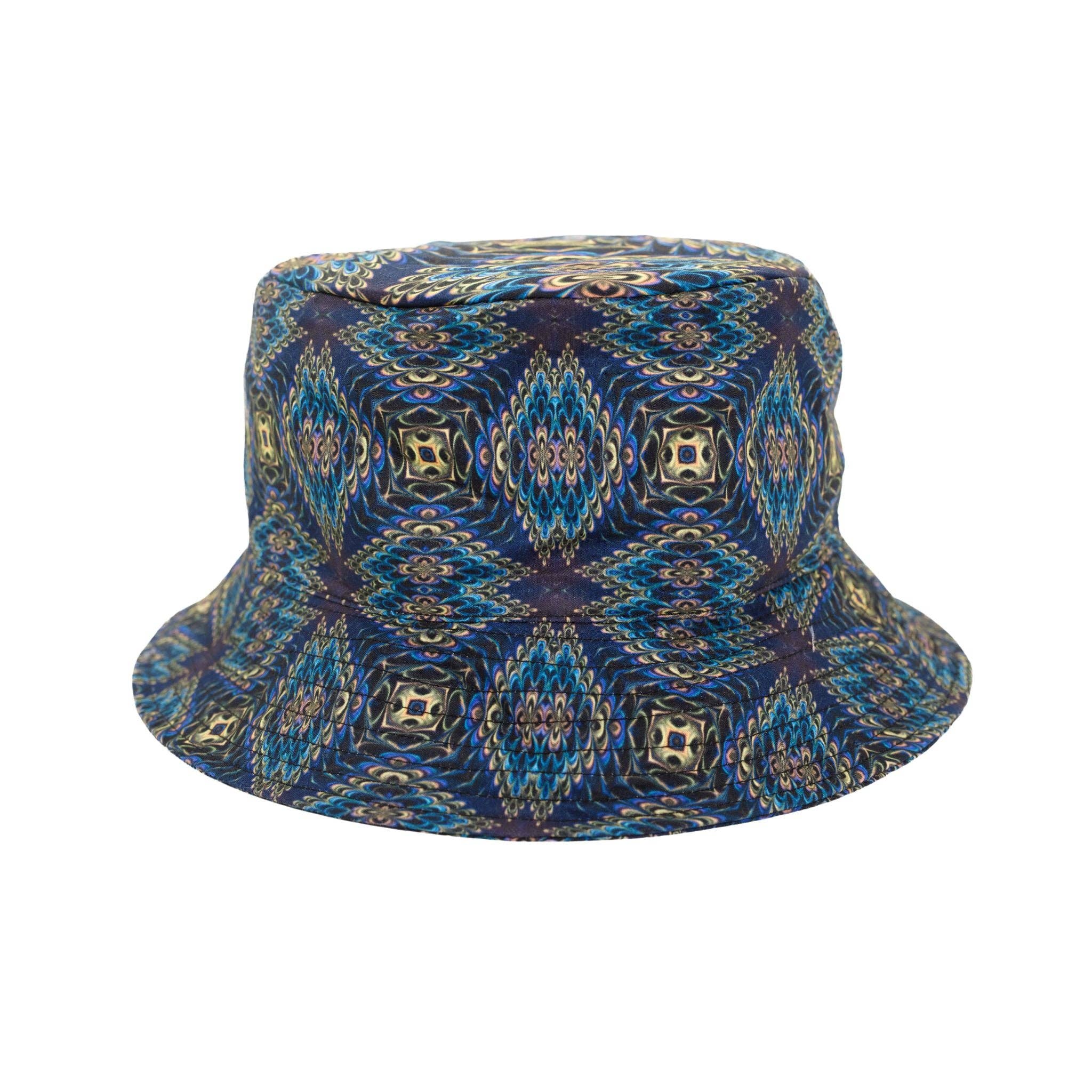 Rave Bucket Hat | UV Reactive Hat | Festival Hat | Fractali (BH)