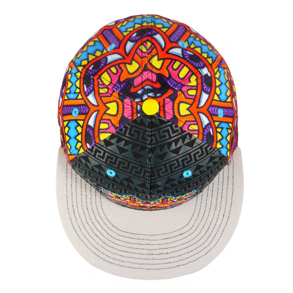 Chris Dyer Harmoneyes Red Pattern Fitted Hat: Multi / Fitted / 7