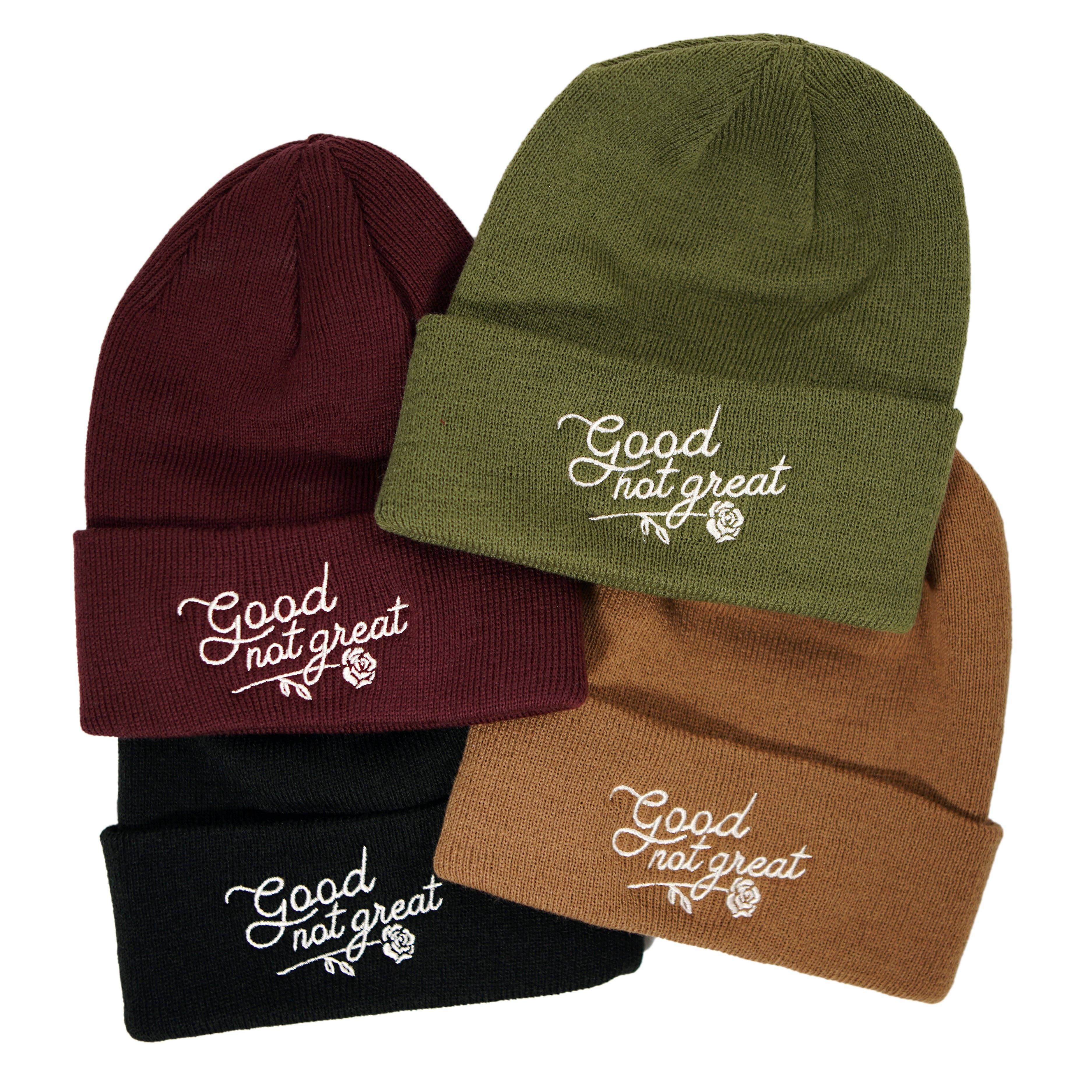 Good Not Great Beanie: Burgundy