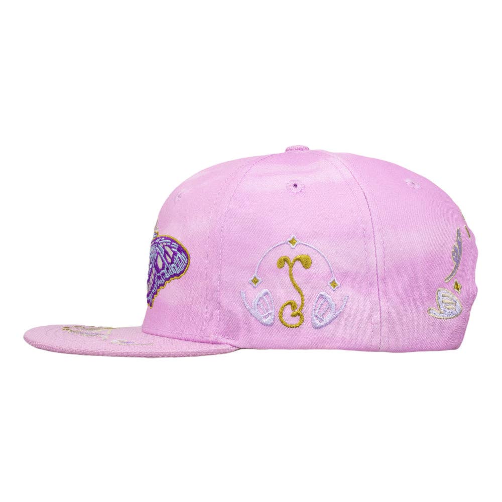 Mugwort Moon Moth Purple Dye Snapback Hat: Purple / Snapback / L/XL