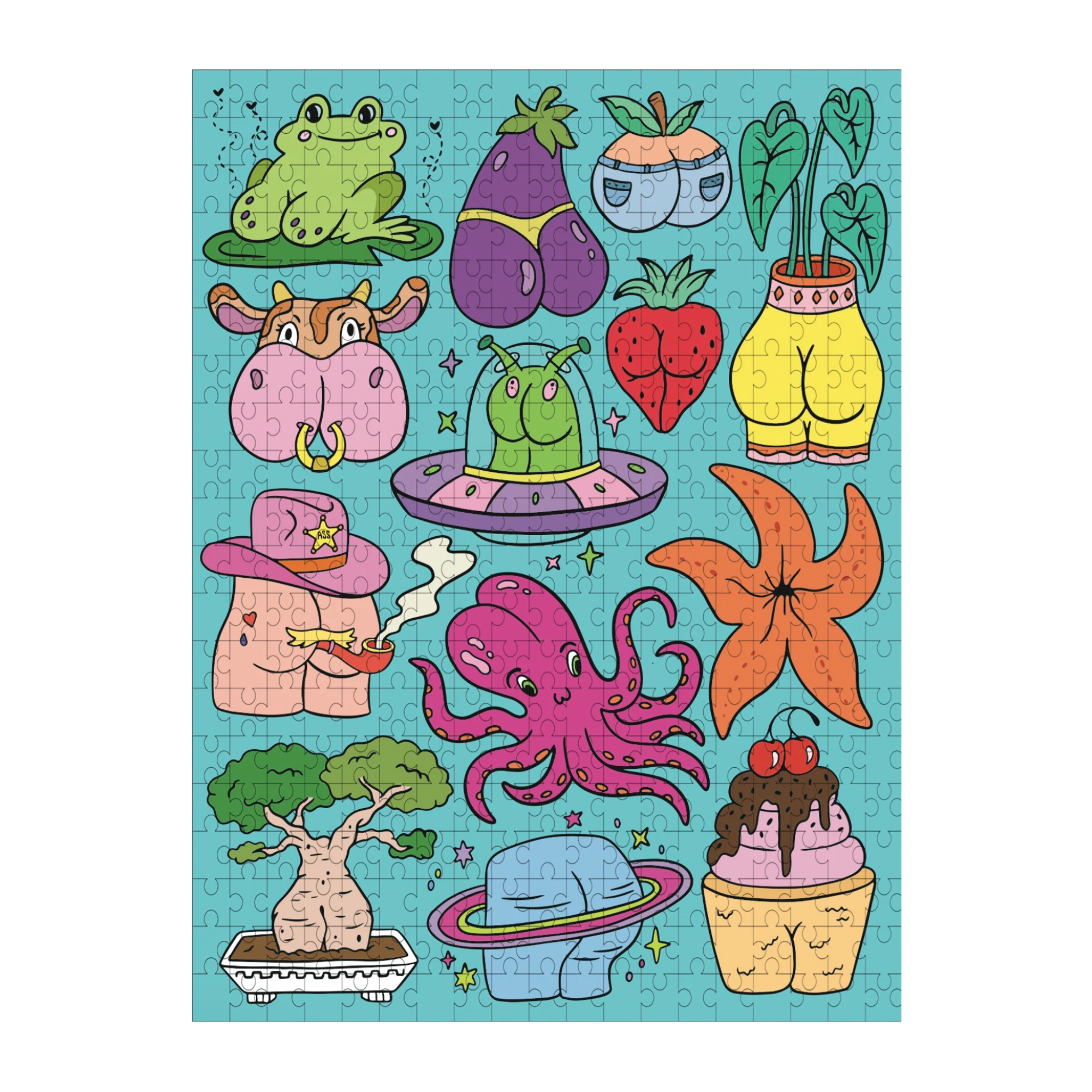 Butts Puzzle (silly, funny, puzzles, kitsch, games)