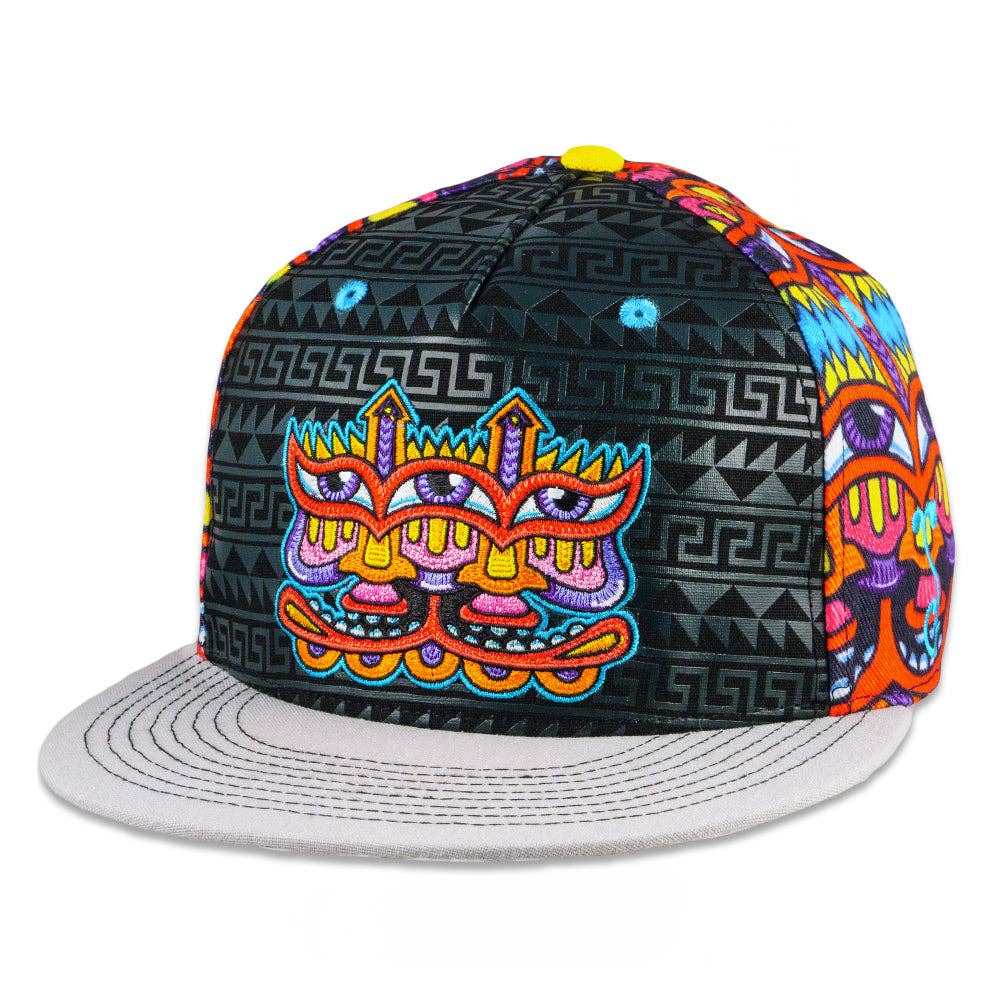 Chris Dyer Harmoneyes Red Pattern Fitted Hat: Multi / Fitted / 7