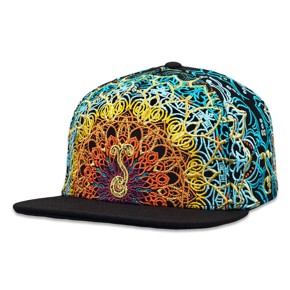 G Sprout Mandala Fitted Hat: Multi / Fitted / 7 3/8