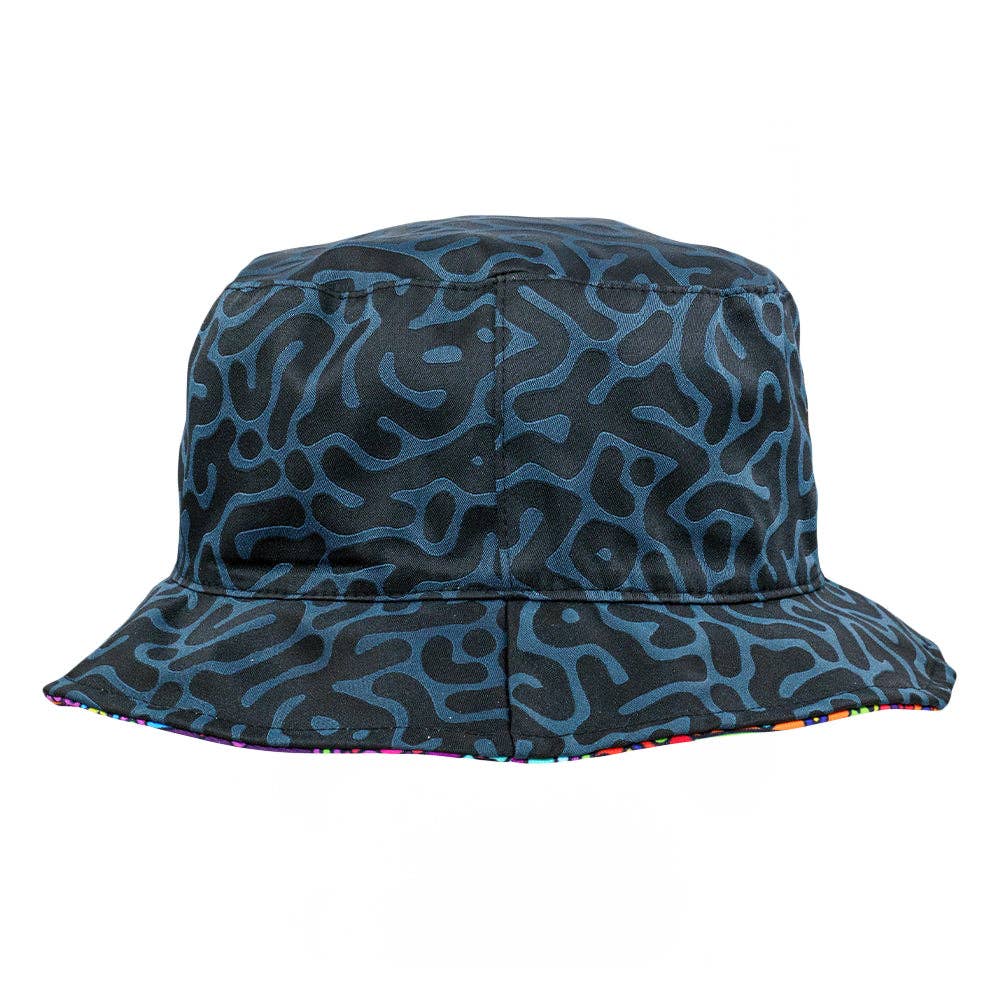 Android Jones Kilgore Trout Reversible Bucket Hat: Black / Bucket Hat / S/M