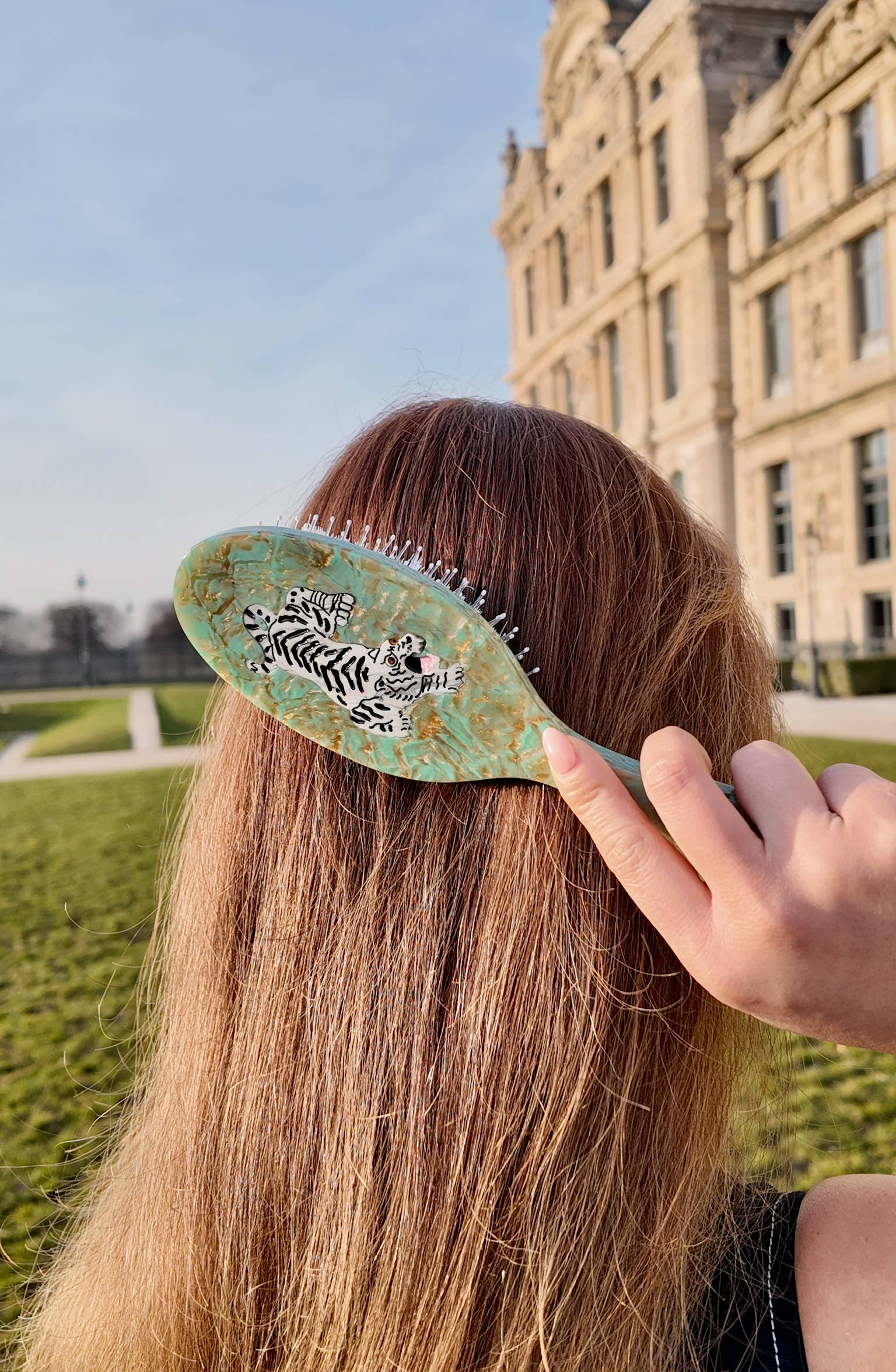 Hand-painted Tiger Amazing Hair Day Brush | Eco-Friendly