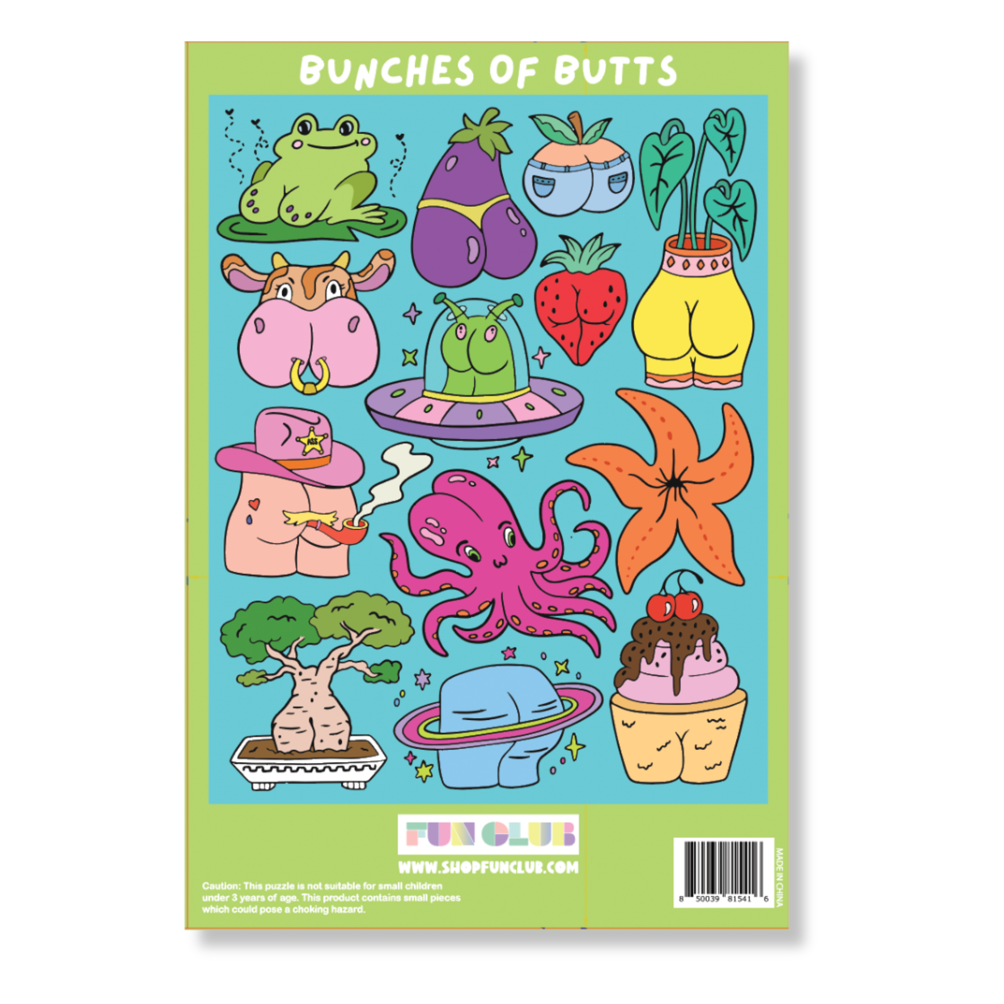 Butts Puzzle (silly, funny, puzzles, kitsch, games)