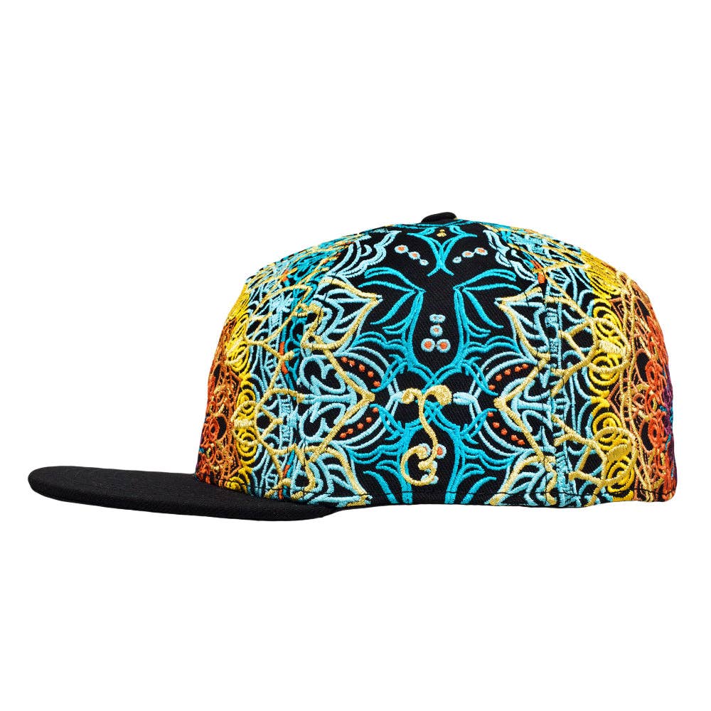 G Sprout Mandala Fitted Hat: Multi / Fitted / 7 3/8