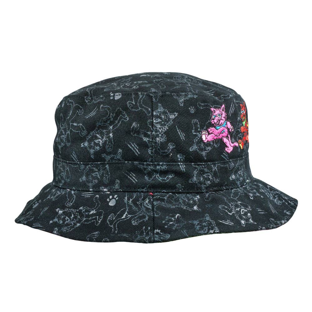 Vincent Gordon Dead Cats Reversible Bucket Hat: Black / Bucket Hat / S/M
