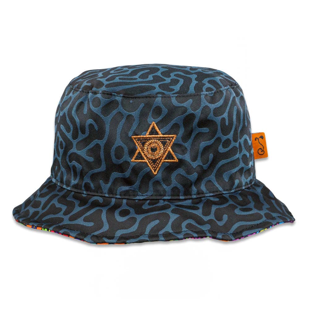 Android Jones Kilgore Trout Reversible Bucket Hat: Black / Bucket Hat / S/M