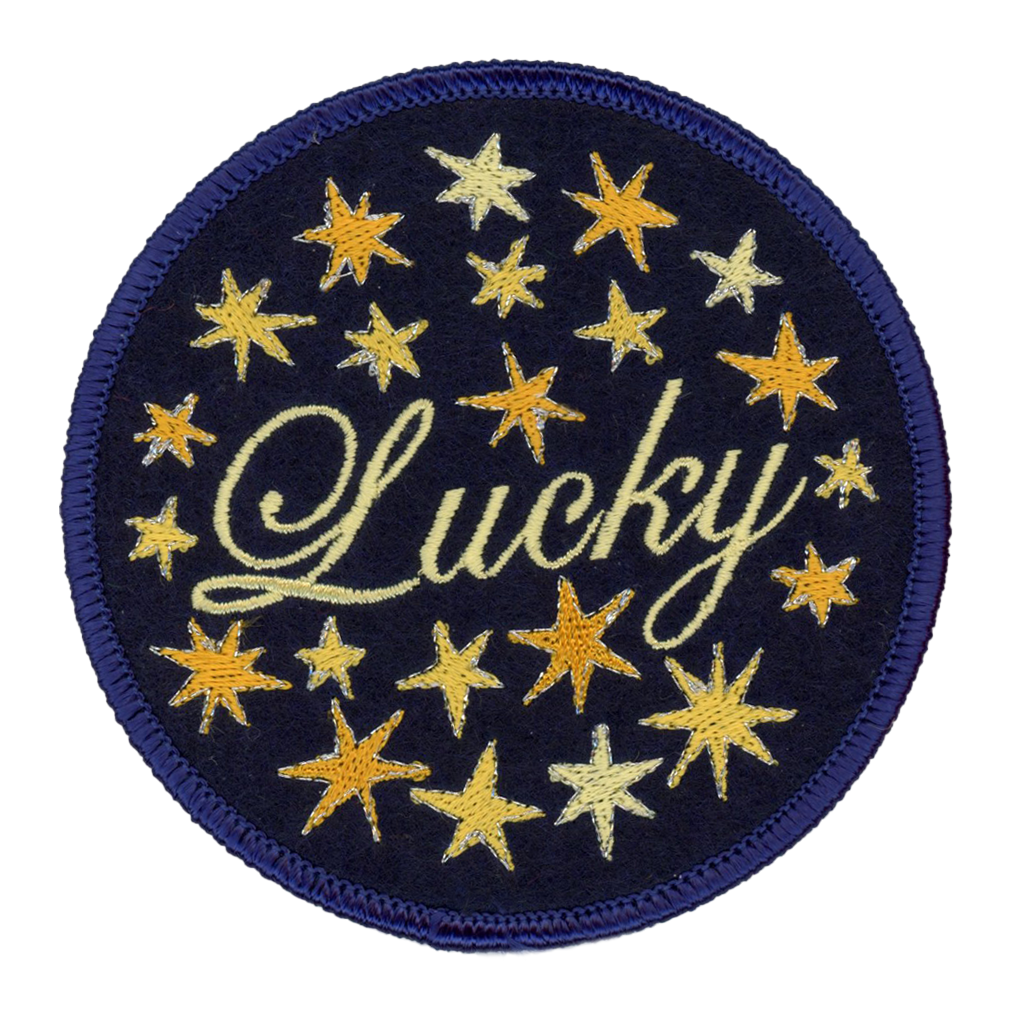 Lucky Star Iron On Patch