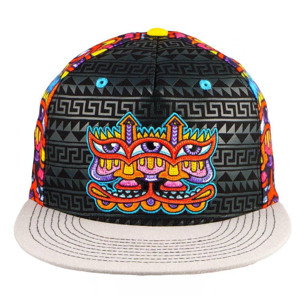 Chris Dyer Harmoneyes Red Pattern Fitted Hat: Multi / Fitted / 7