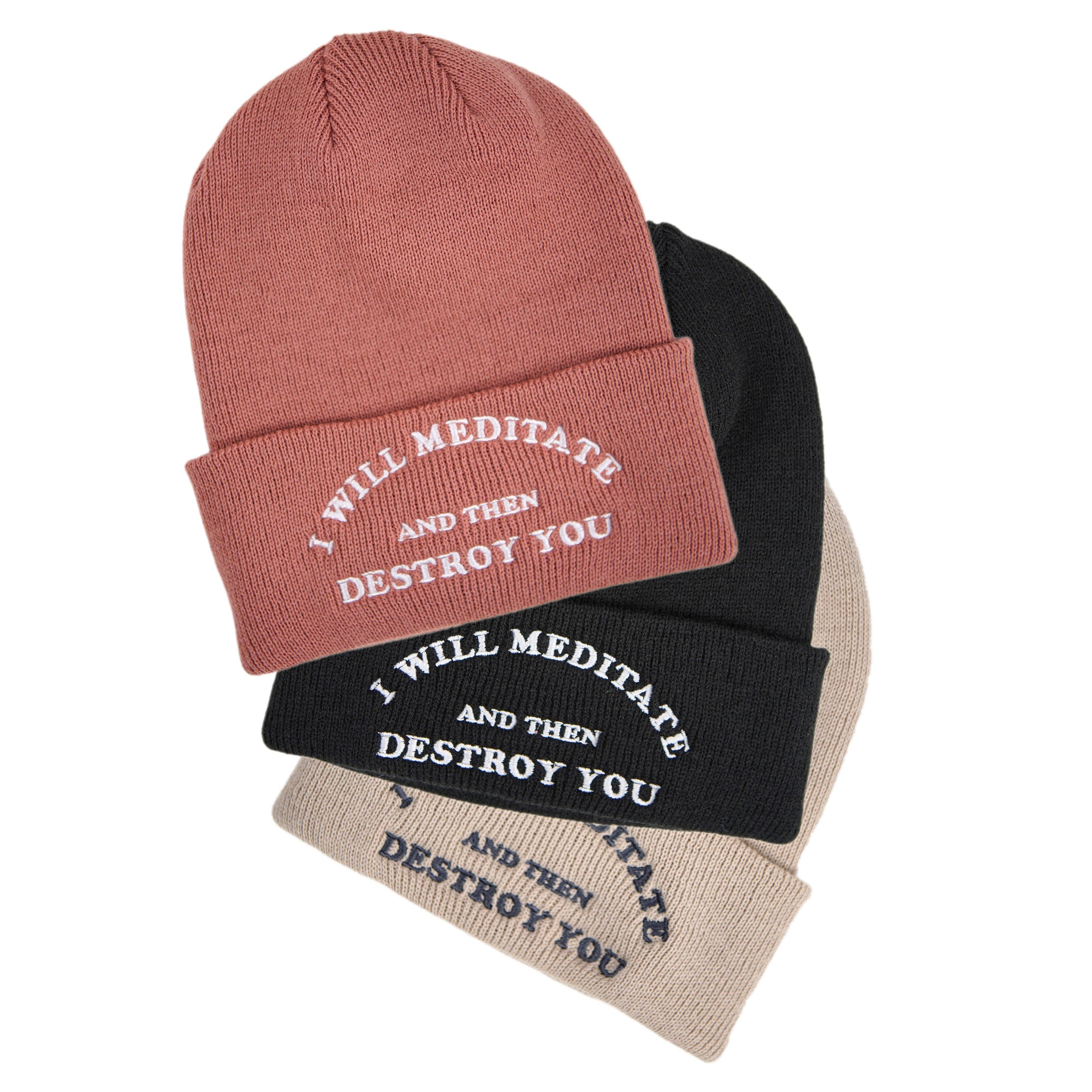 Yoga Flame Beanie: Khaki Brown