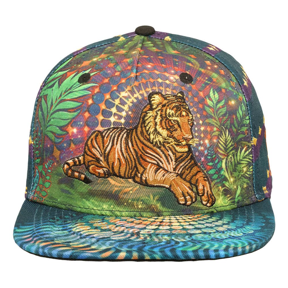 Simon Haiduk Tiger Glowm Navy Snapback Hat: Multi / Snapback / S/M