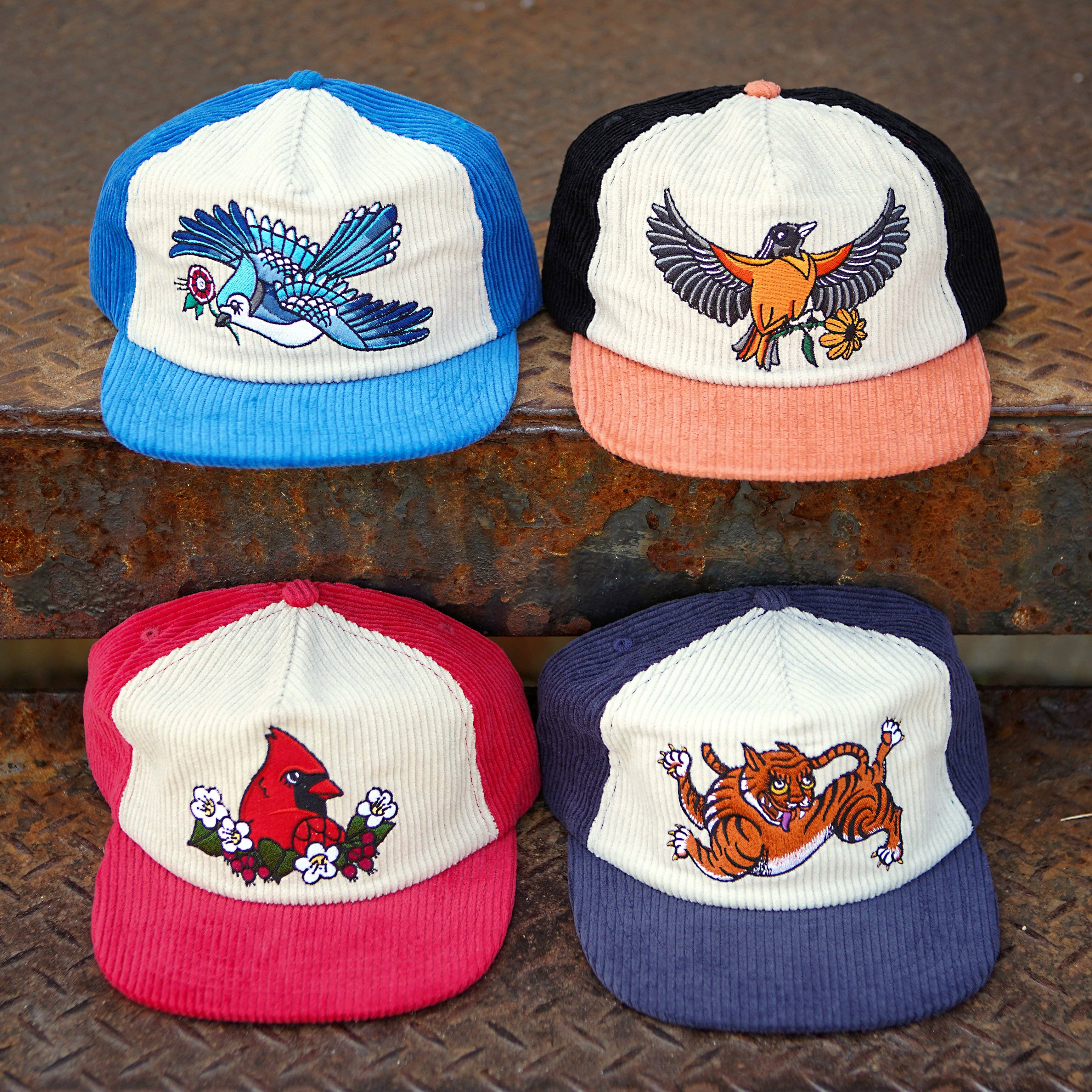 Oriole Two-Tone Corduroy Hat