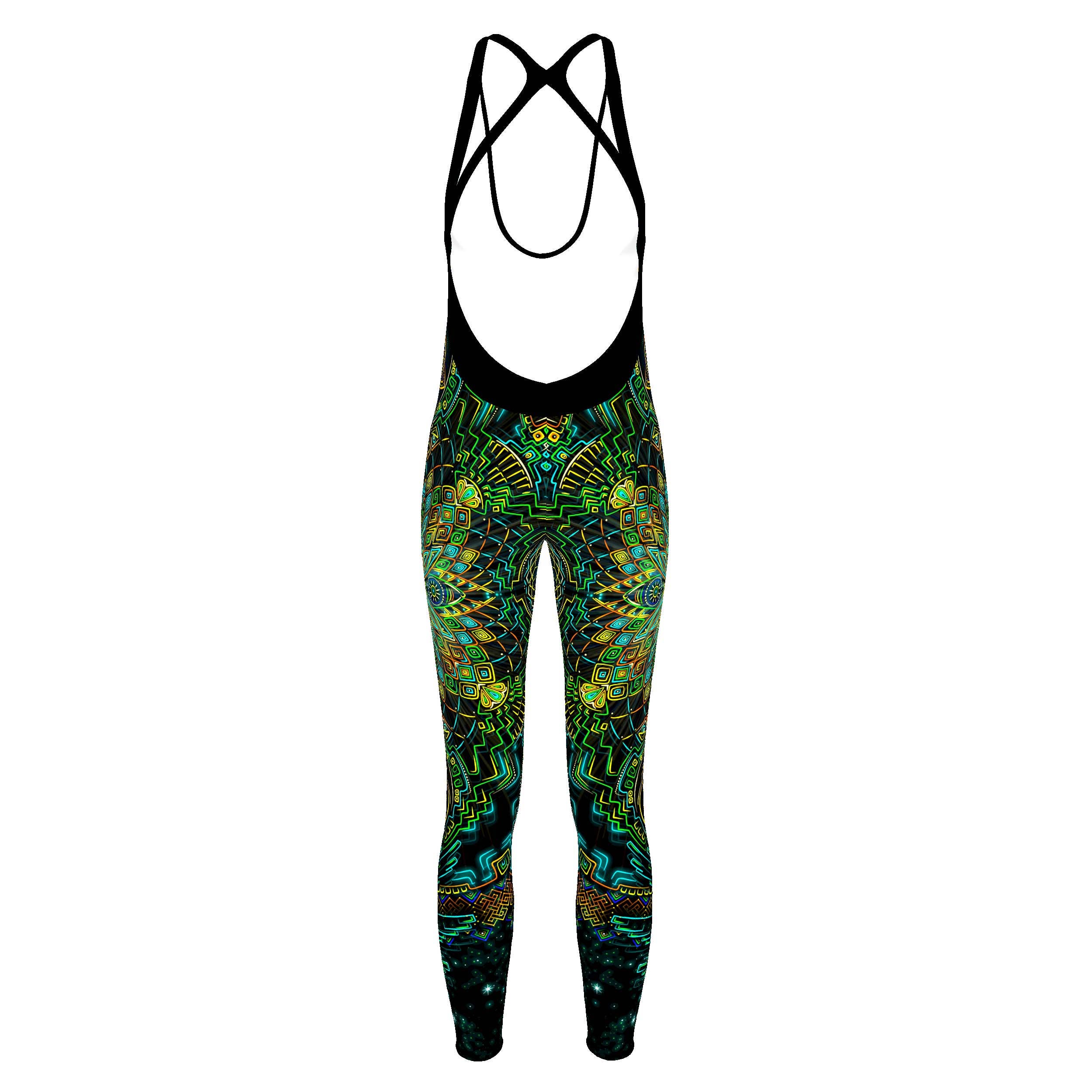 Rave Jumpsuit | Womens Rave Outfit | Burning Man Outfit | UV Reactive Bodysuit | Retu Sepra (JU): S