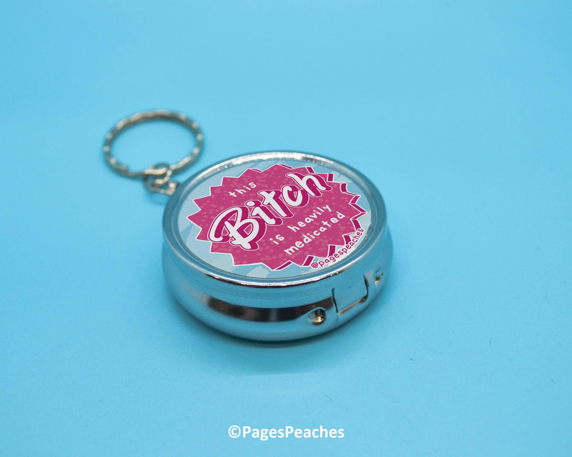 Bitch Pill Case With 3-Way Organizer