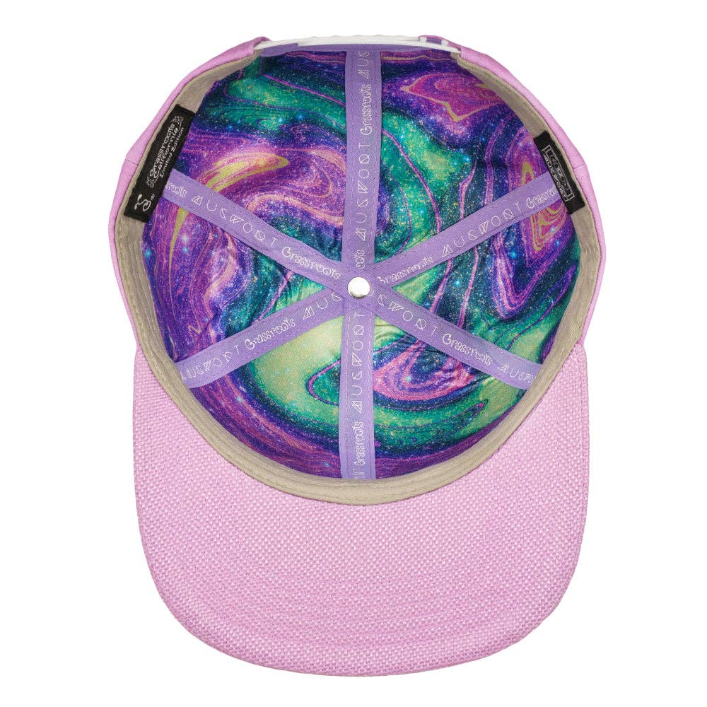 Mugwort Moon Moth Purple Dye Snapback Hat: Purple / Snapback / L/XL