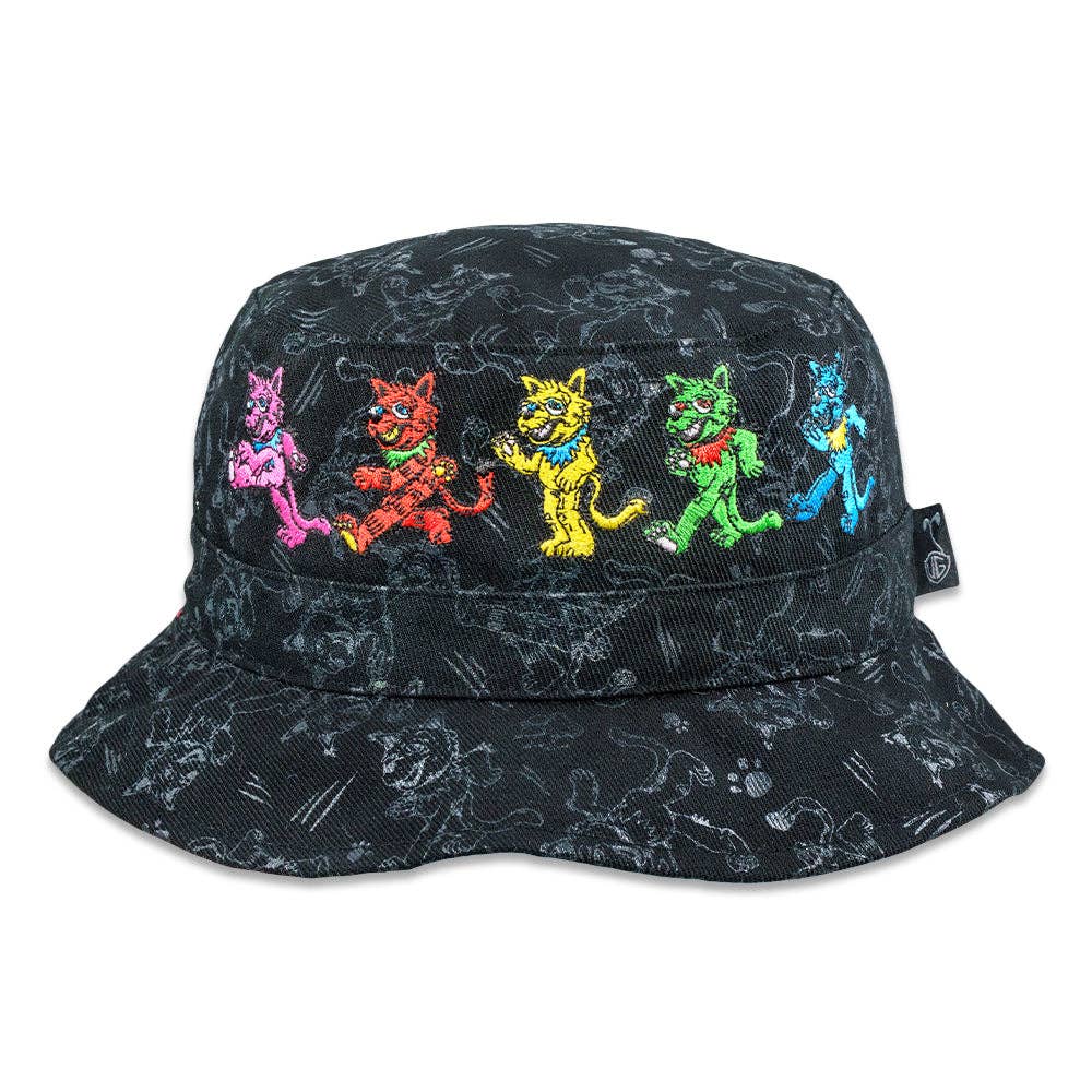 Vincent Gordon Dead Cats Reversible Bucket Hat: Black / Bucket Hat / S/M