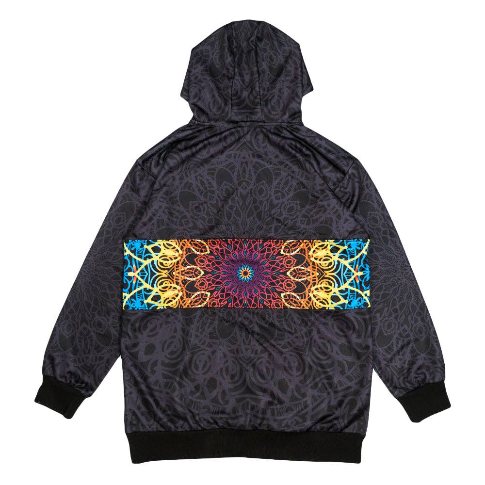 G Sprout Mandala Black Tall Pullover Hoodie: Black / Tall Pullover Hoodie / M