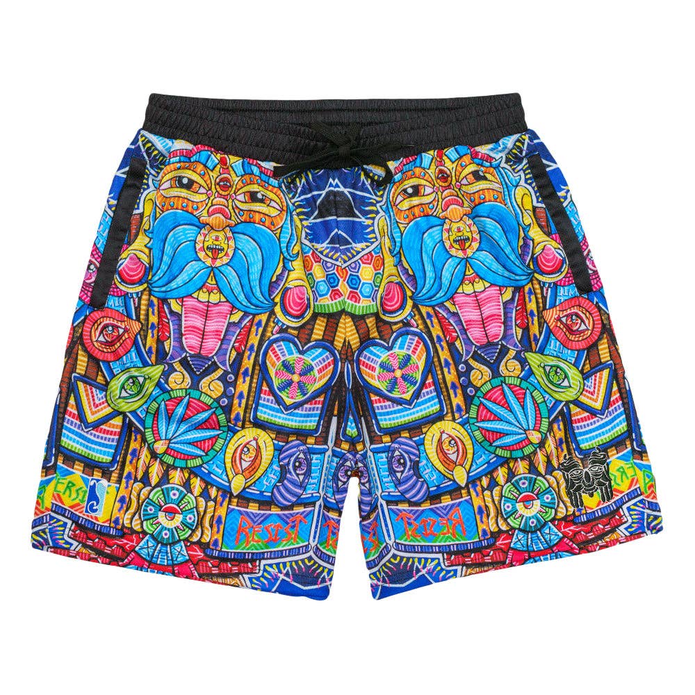 Max Paularena Spirited Revolution Mesh Shorts: Multi / Mesh Shorts / L