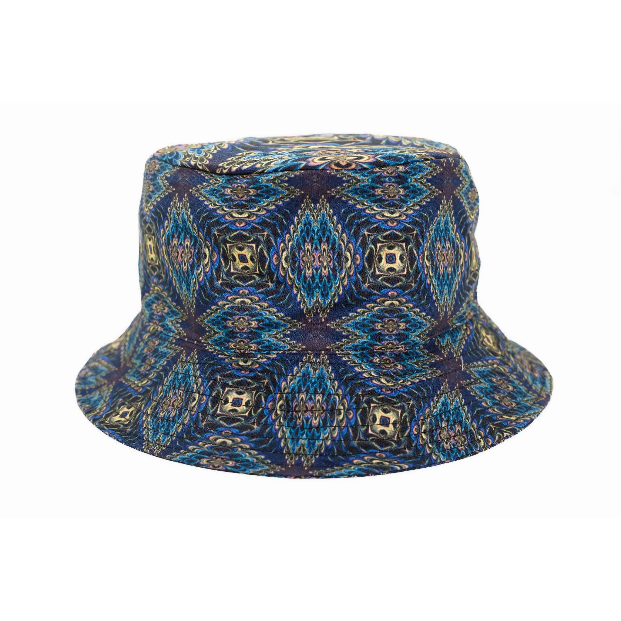 Rave Bucket Hat | UV Reactive Hat | Festival Hat | Fractali (BH)