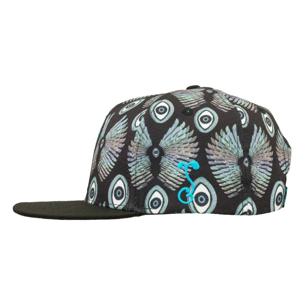 Banjo Glass Isis Black Snapback Hat: Black / Snapback / L/XL