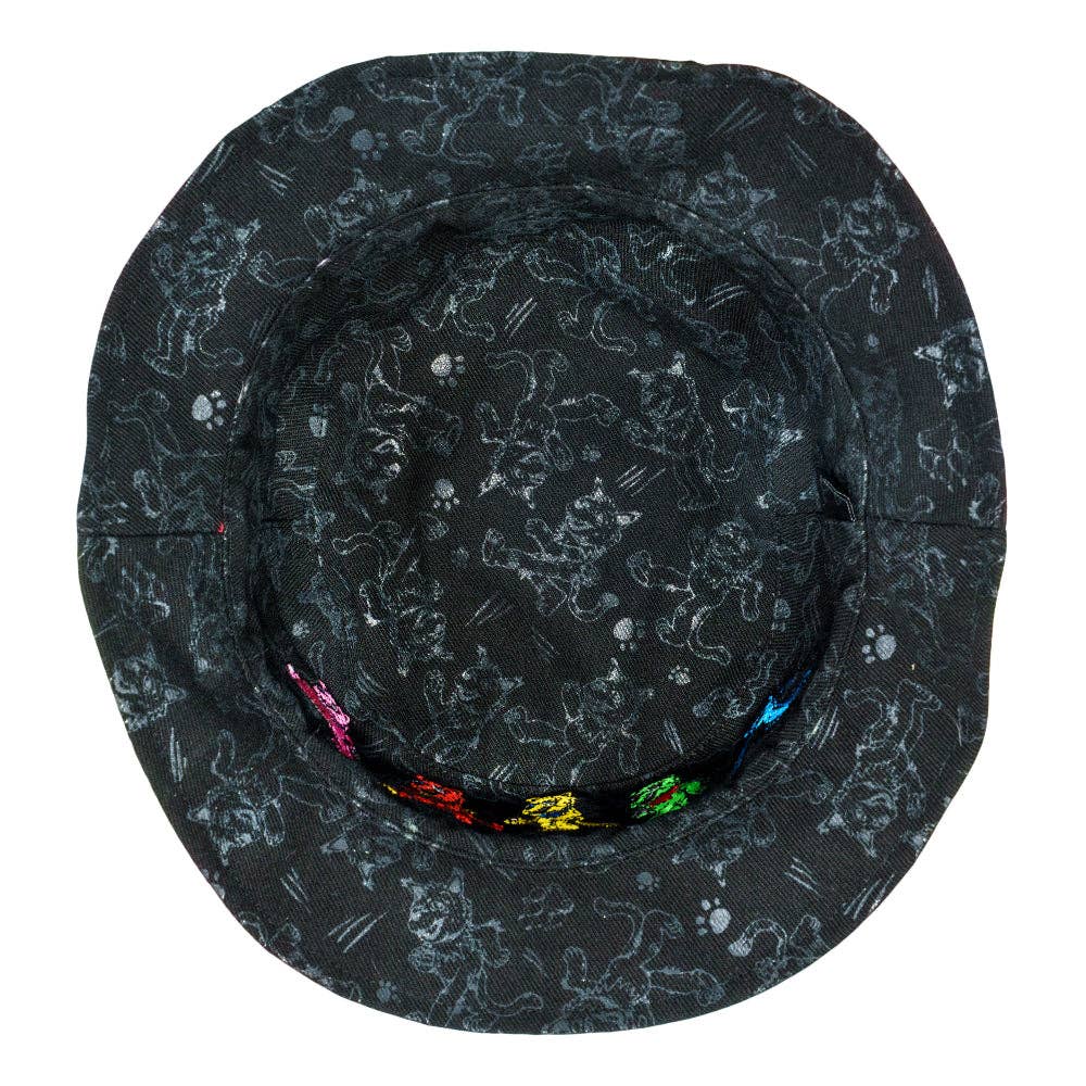 Vincent Gordon Dead Cats Reversible Bucket Hat: Black / Bucket Hat / S/M