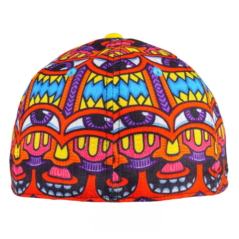 Chris Dyer Harmoneyes Red Pattern Fitted Hat: Multi / Fitted / 7