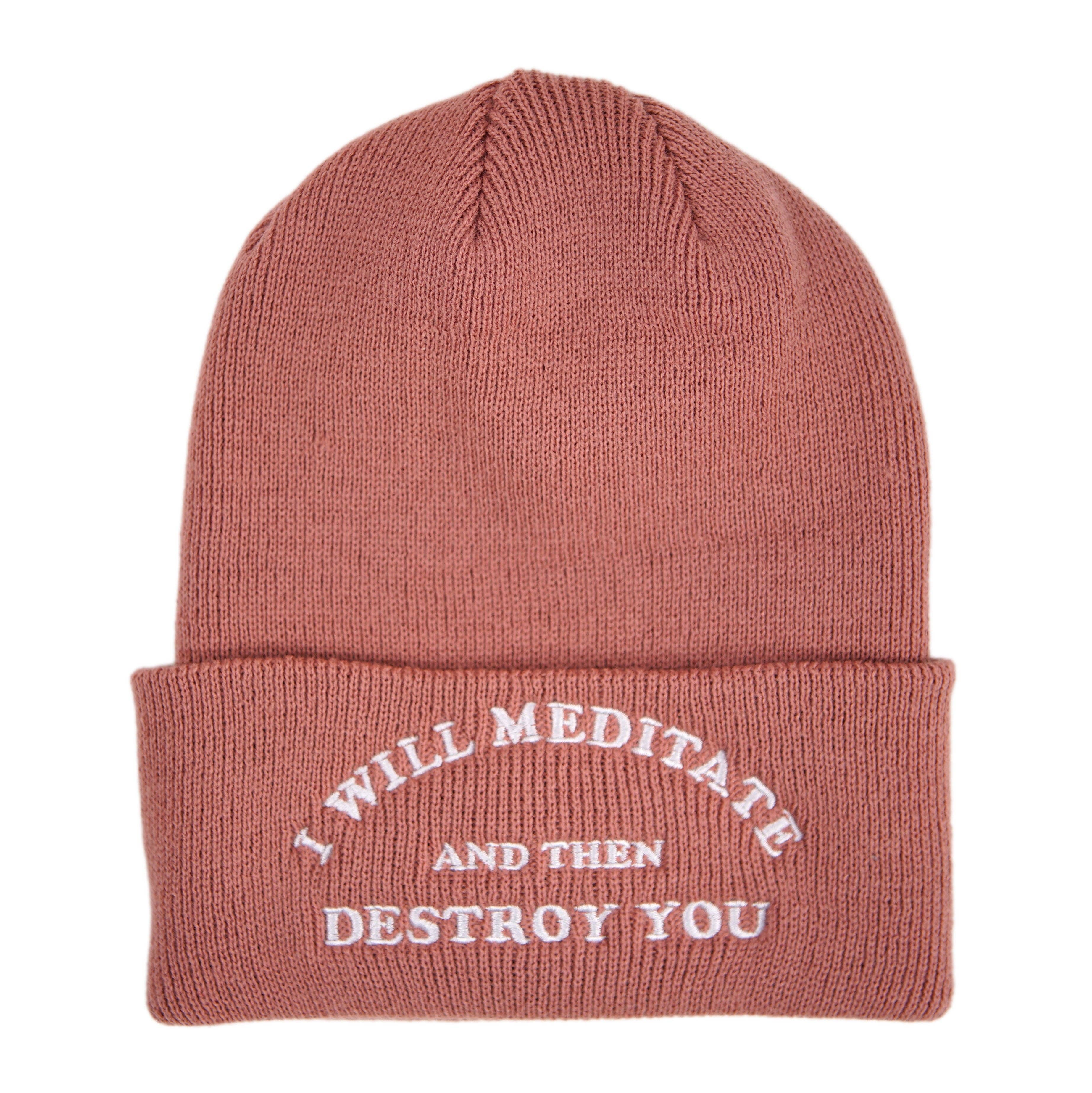 Yoga Flame Beanie: Dusty Rose