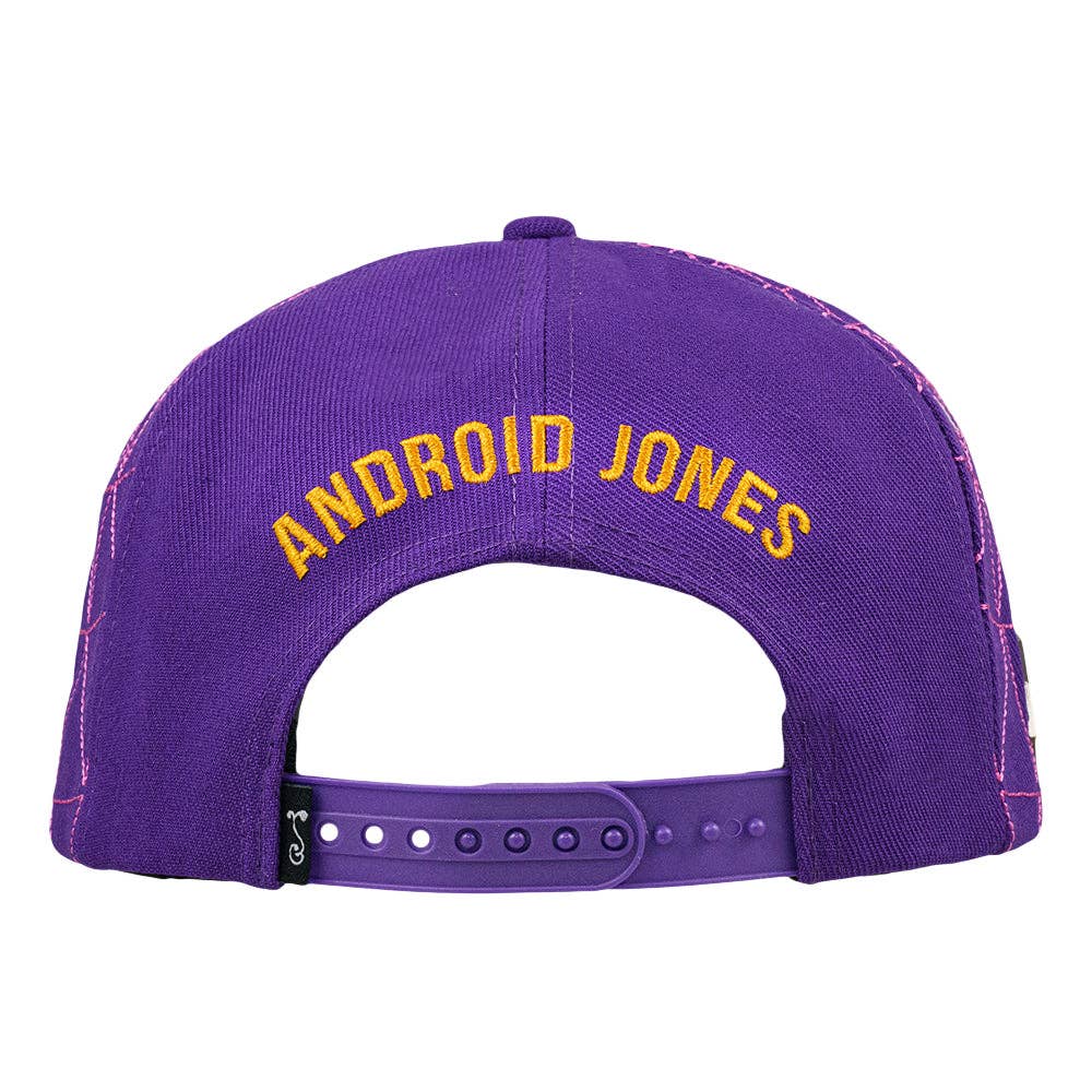 Android Jones Humming Dragon Purple Snapback Hat: Purple / Snapback / L/XL