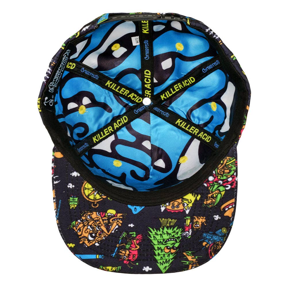 Killer Acid Get Lost Black Snapback Hat: Black / Snapback / L/XL