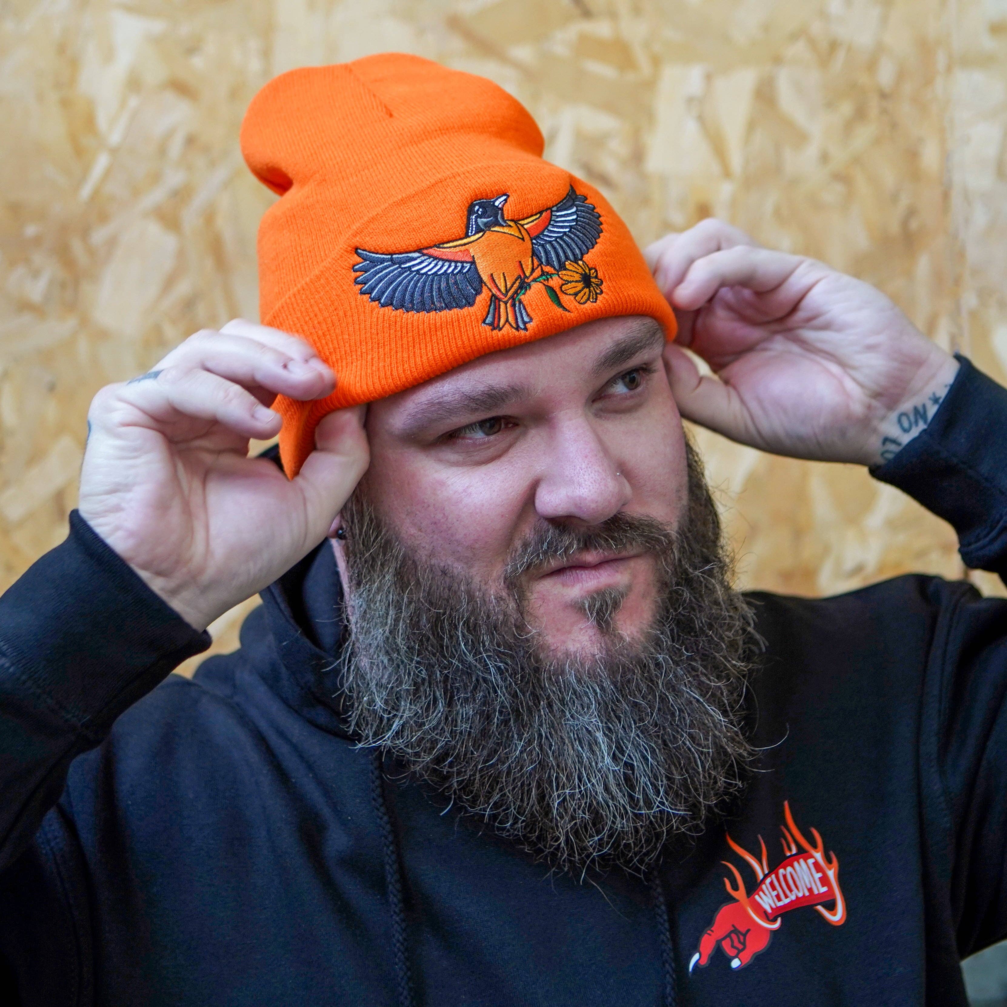 Oriole Beanie: Black