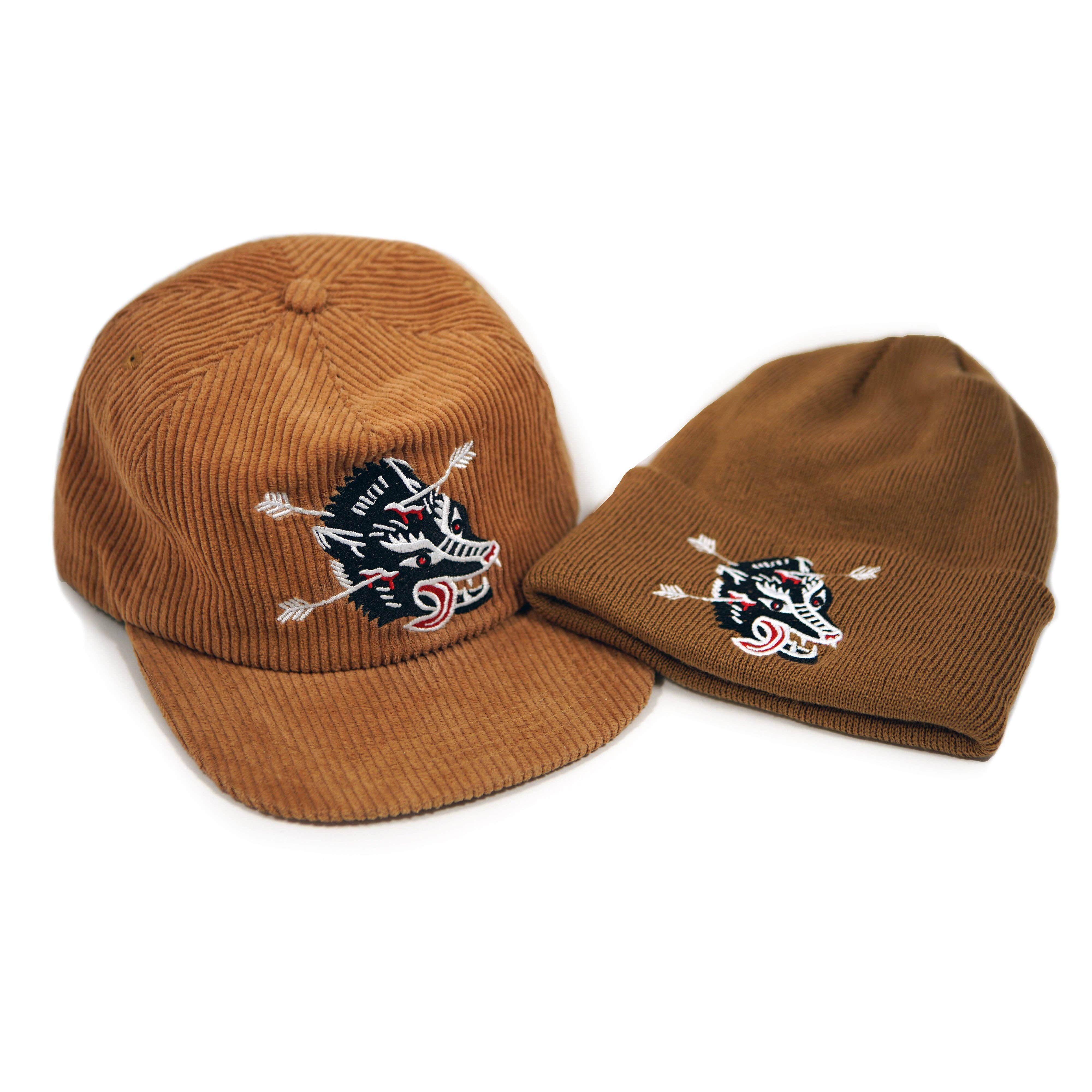 Wolf Corduroy Hat