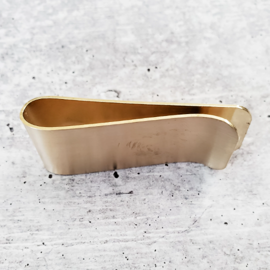 MO MONEY MO PROBLEMS Money Clip: Yellow Brass