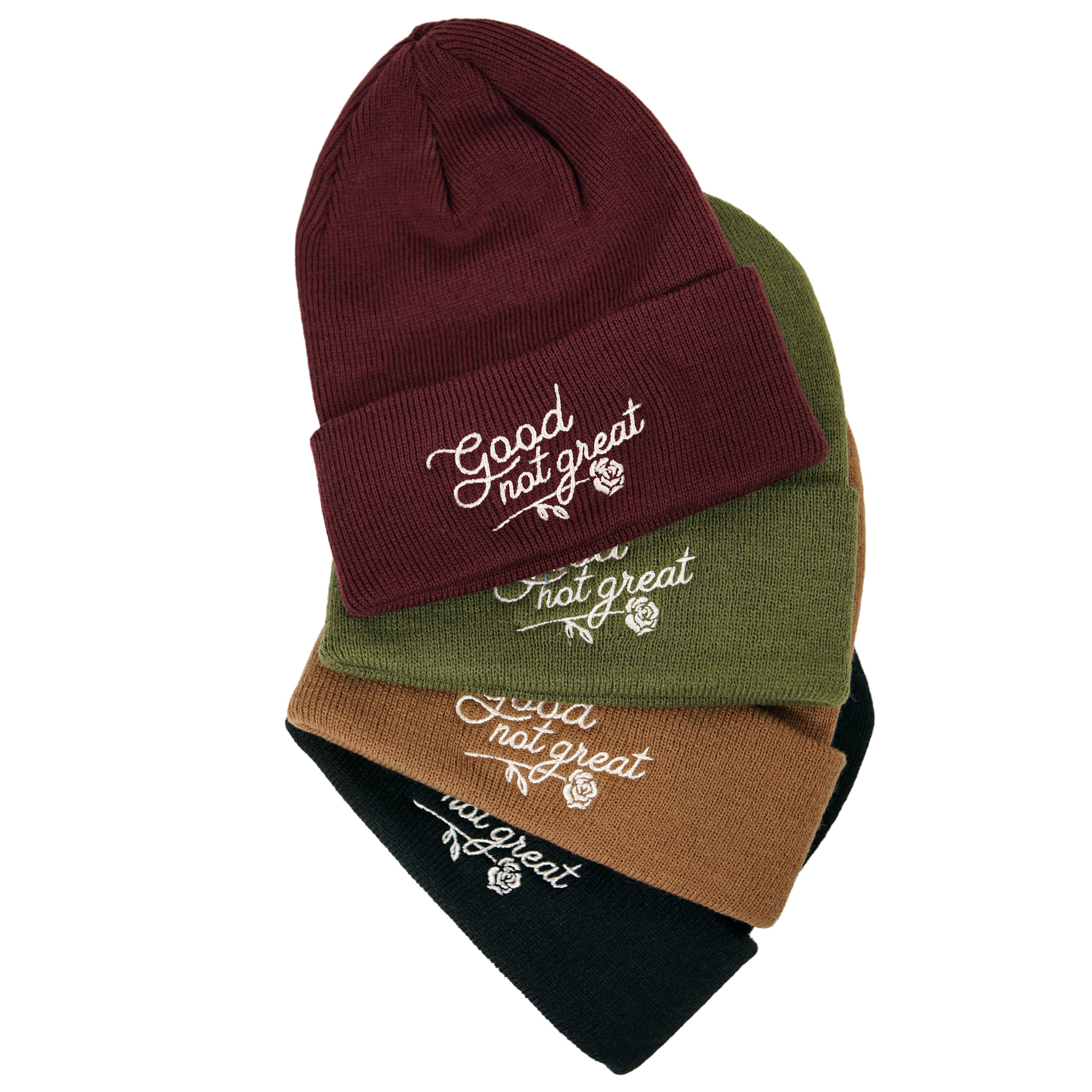 Good Not Great Beanie: Burgundy